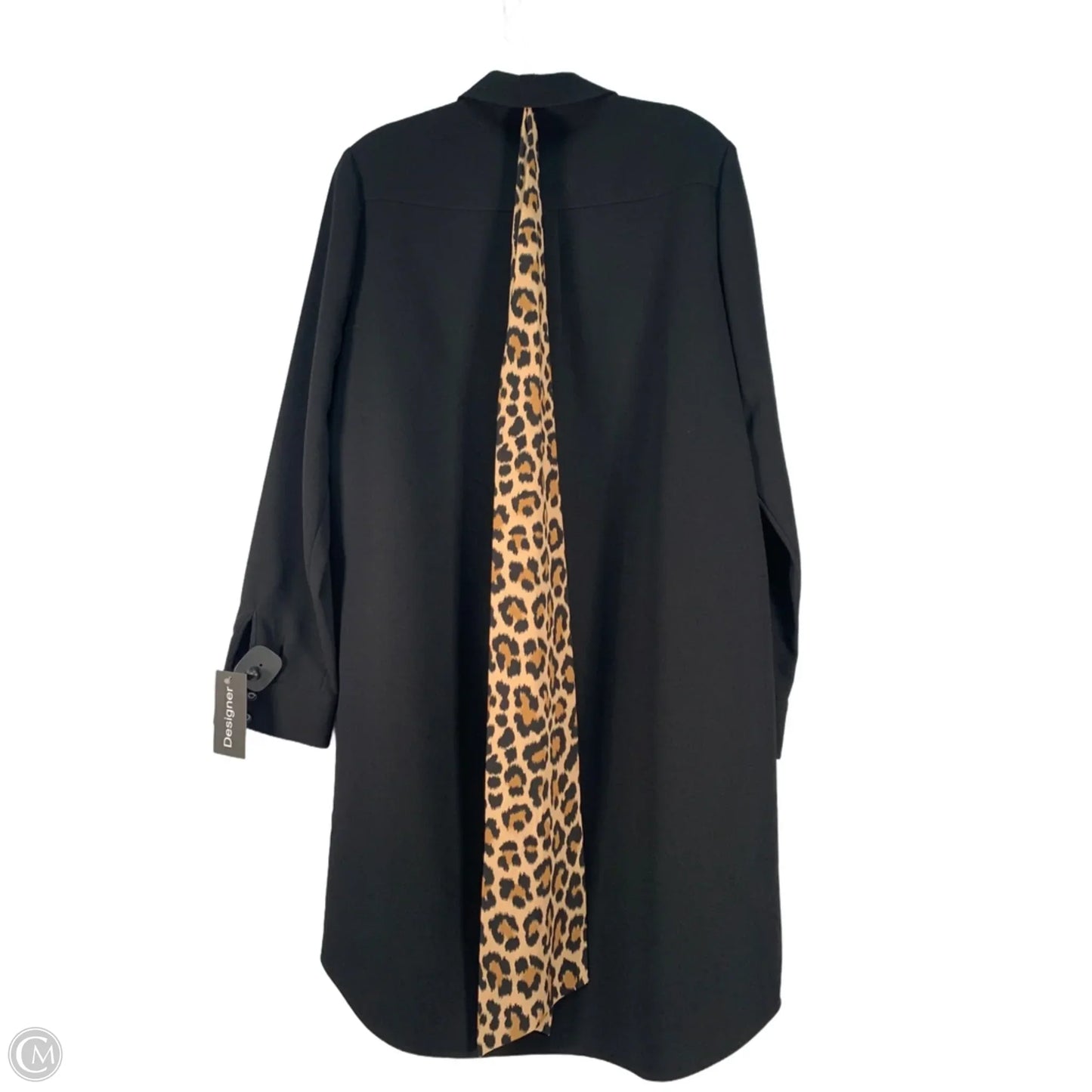 Coat Designer By Kate Spade In Black & Brown, Size: L