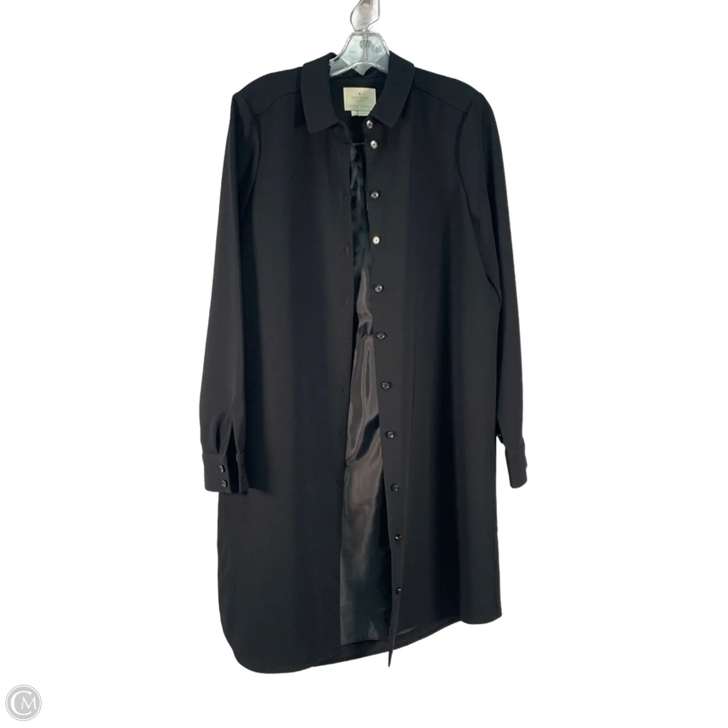 Coat Designer By Kate Spade In Black & Brown, Size: L