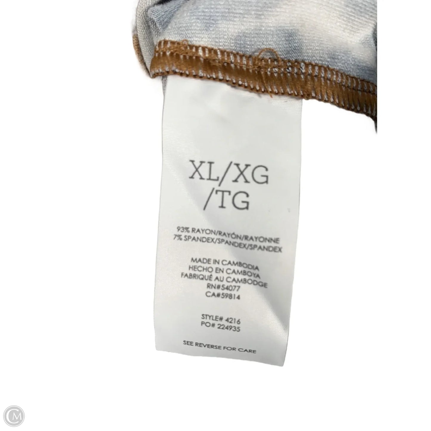 Dress Casual Maxi By Cabi In Animal Print, Size: Xl