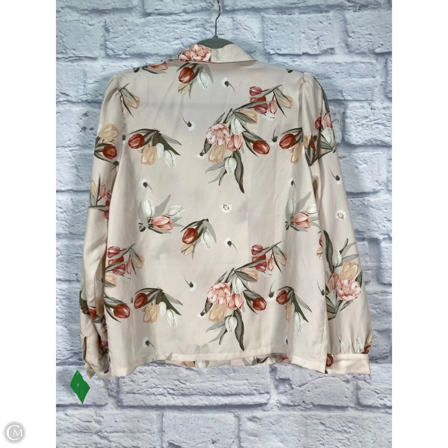 Blouse Long Sleeve By Clothes Mentor In Pink, Size: S