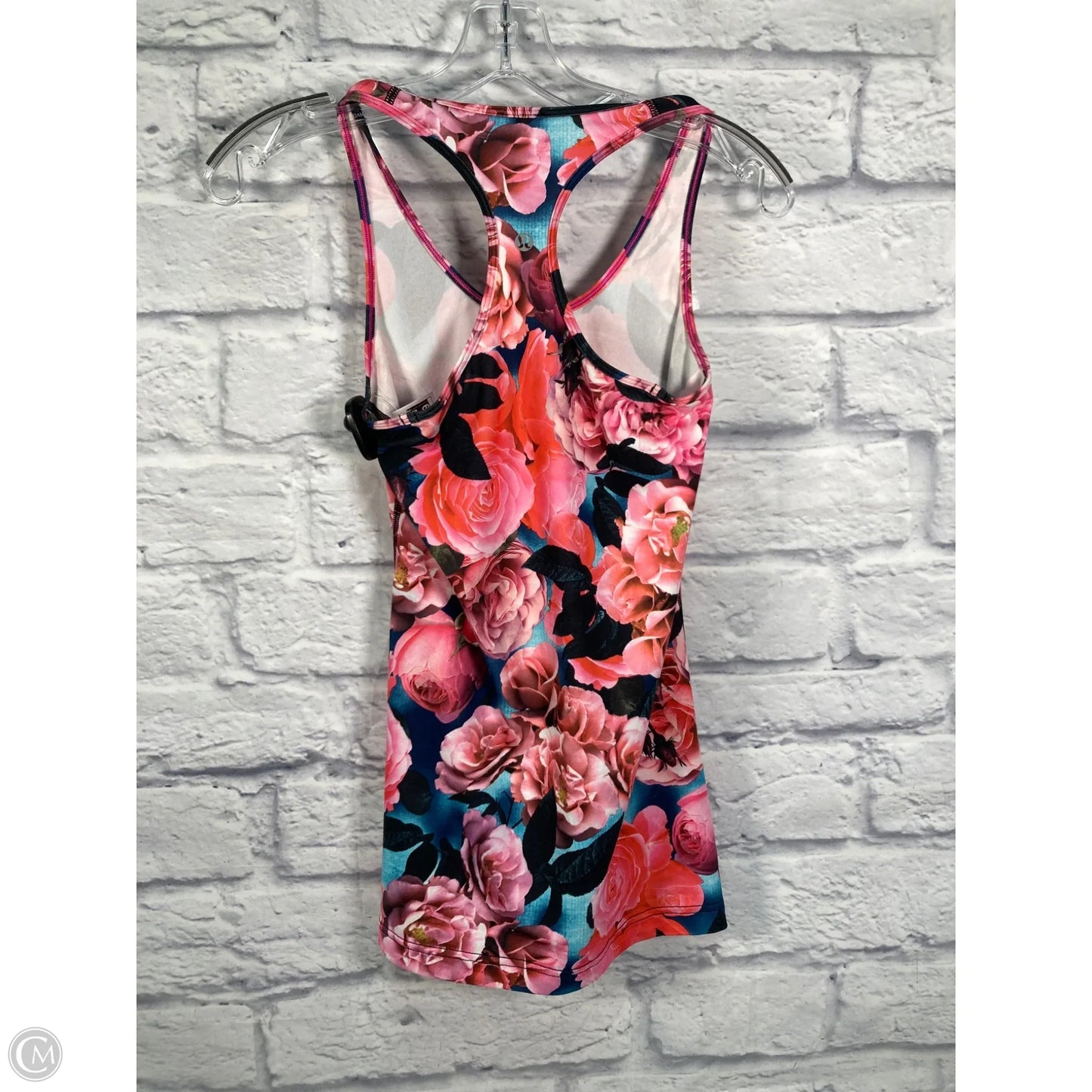 Athletic Tank Top By Lululemon In Floral Print, Size: S