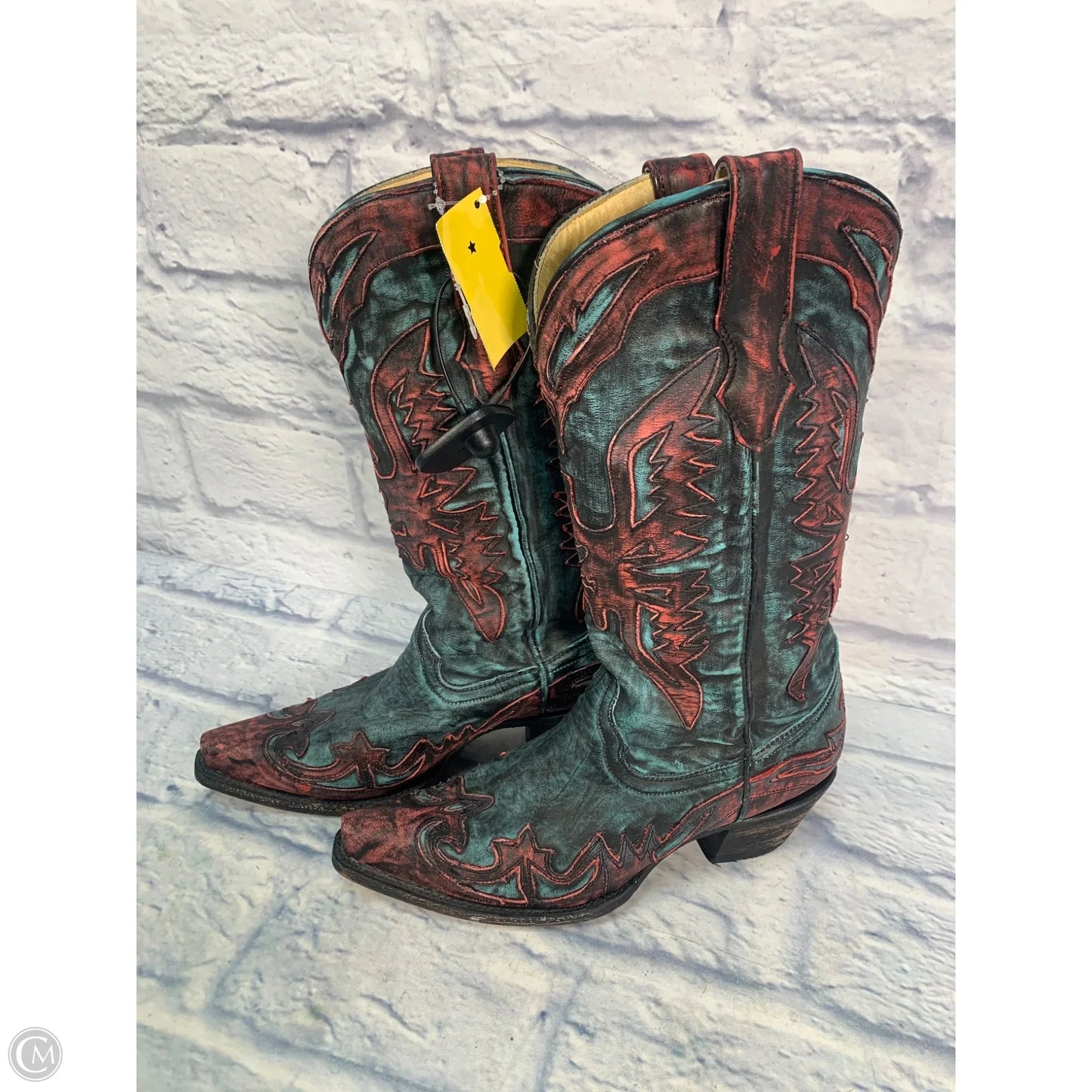 Boots Western By Corral In Blue & Pink, Size: 7