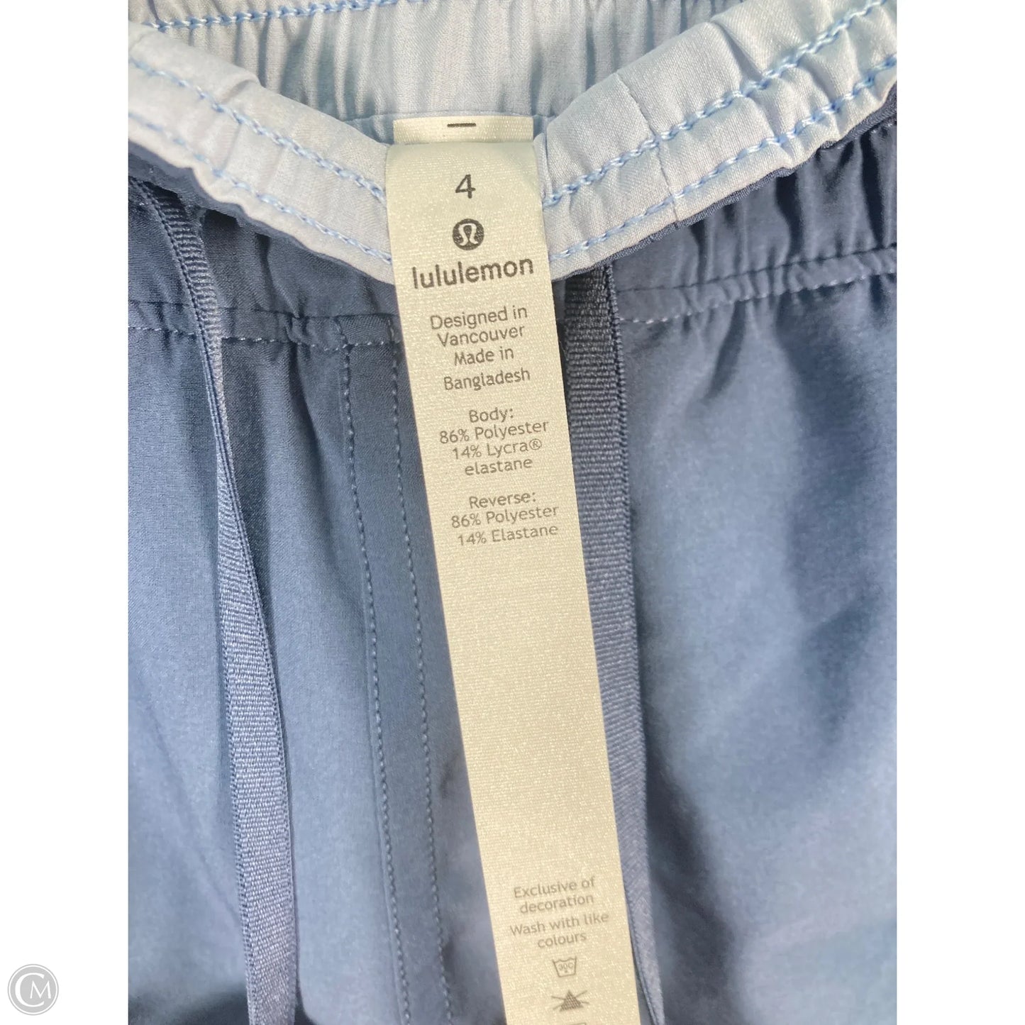 Athletic Shorts By Lululemon In Blue, Size: S
