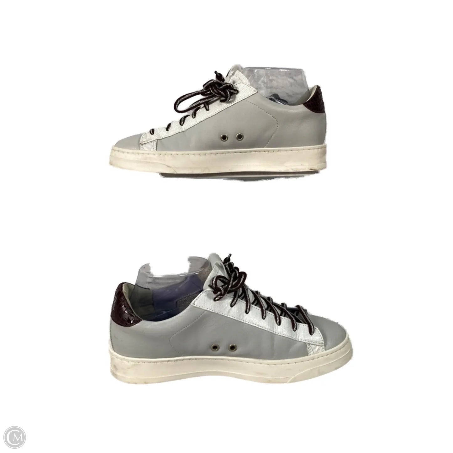 Shoes Sneakers By P448 In Grey & White, Size: 7.5