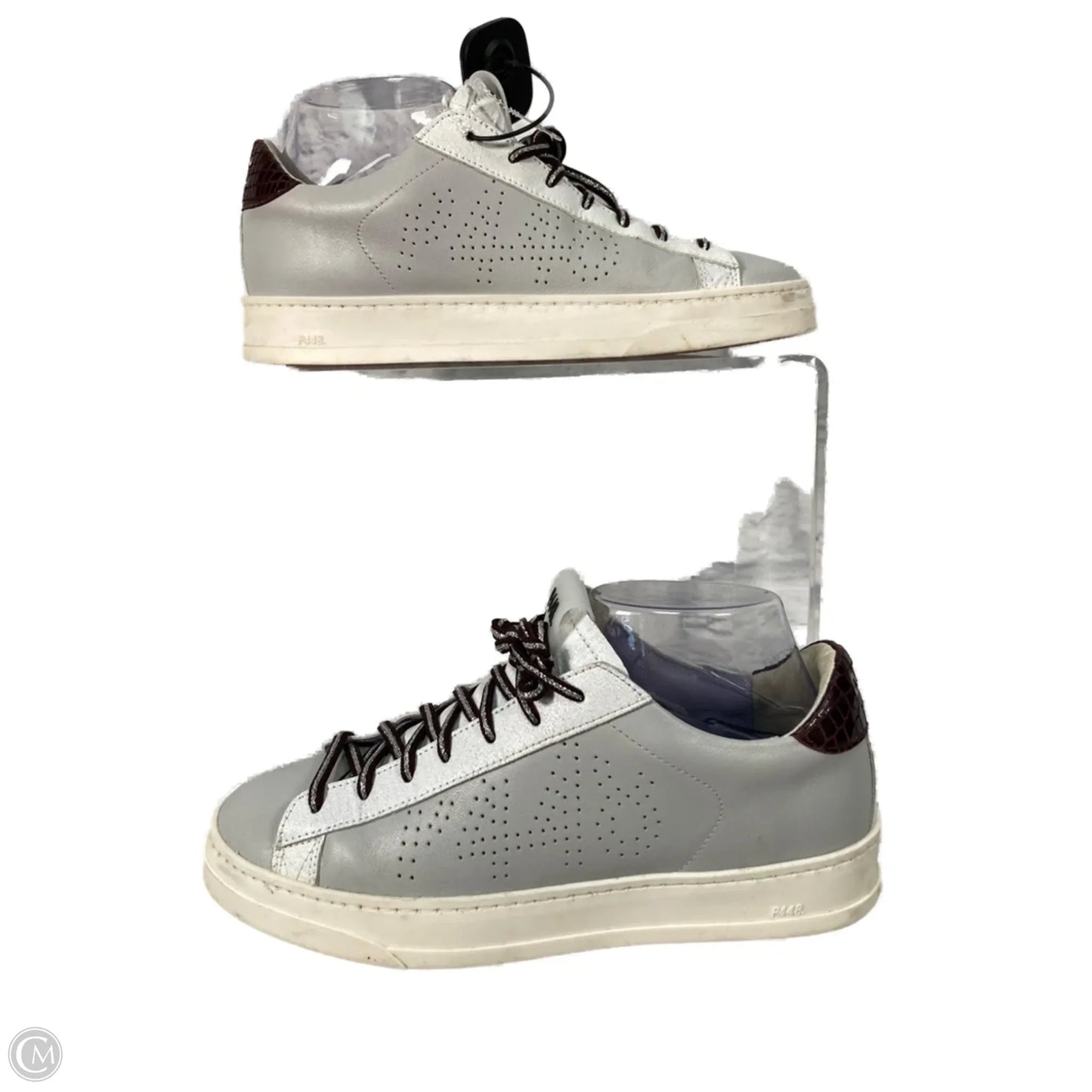 Shoes Sneakers By P448 In Grey & White, Size: 7.5