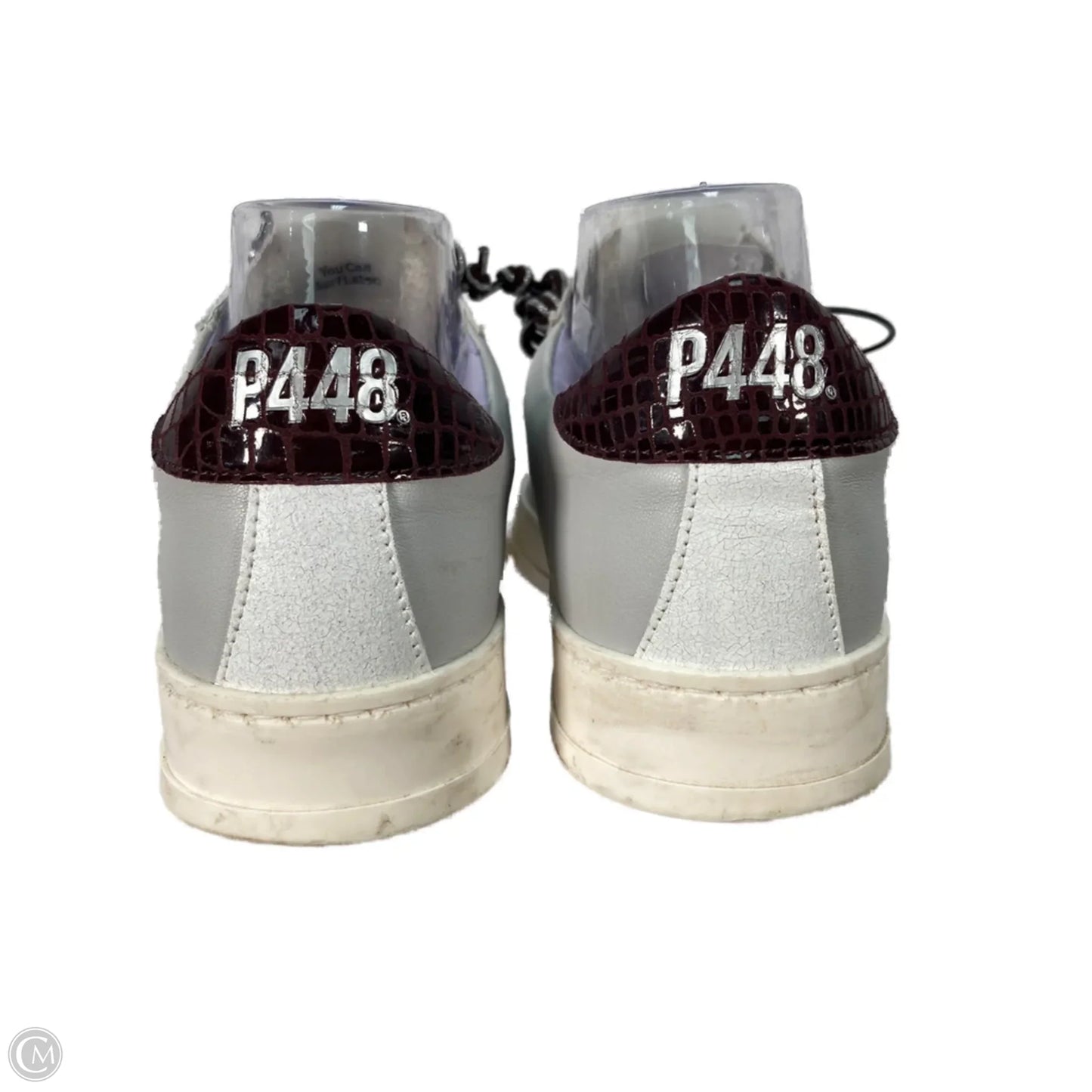 Shoes Sneakers By P448 In Grey & White, Size: 7.5