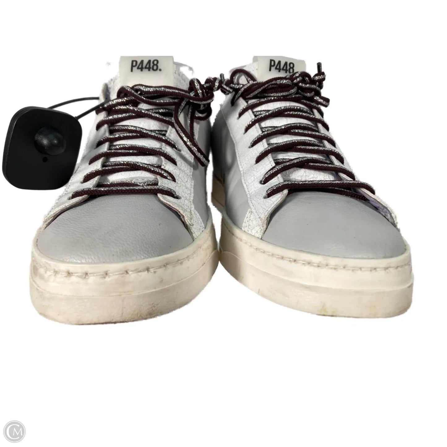 Shoes Sneakers By P448 In Grey & White, Size: 7.5