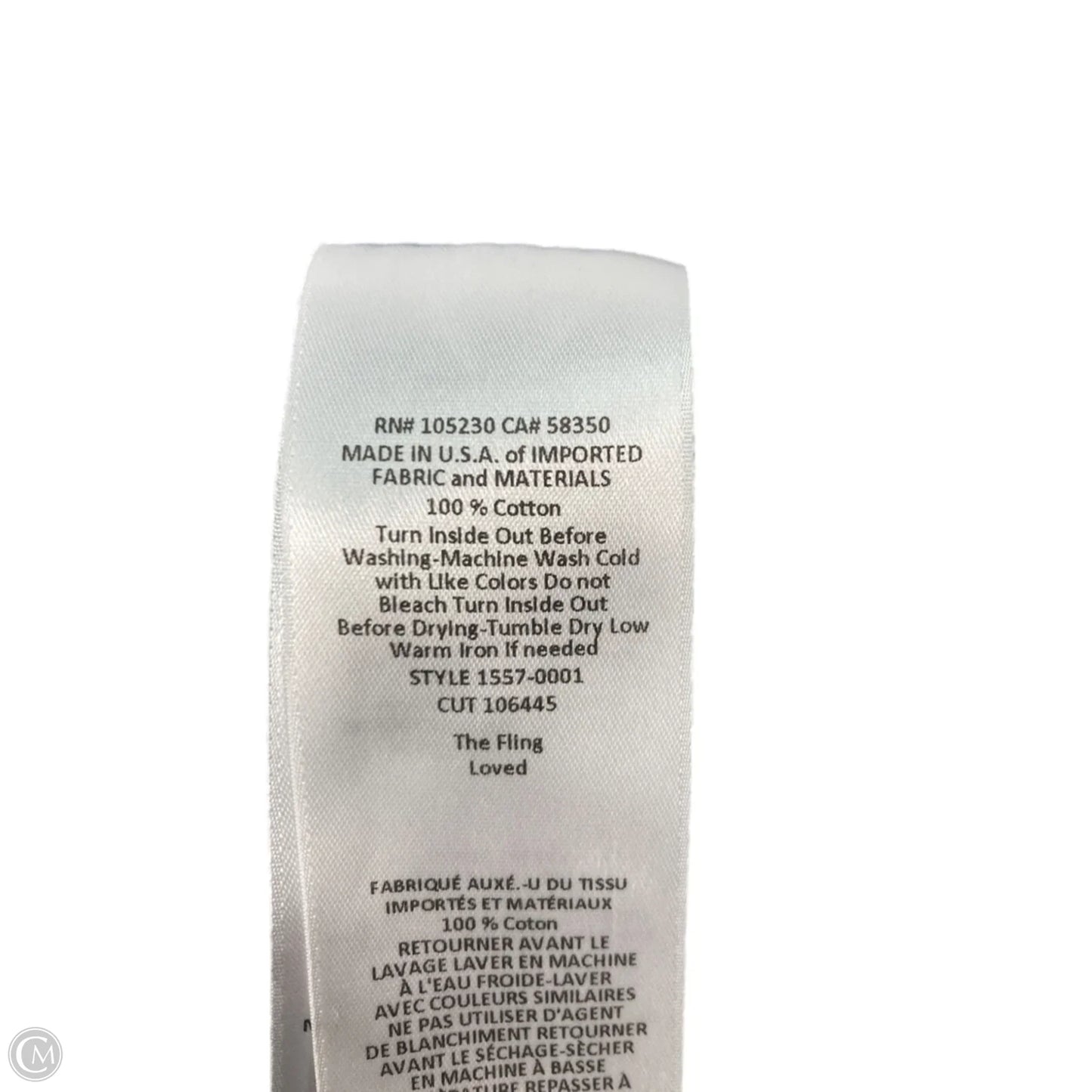 Jeans Straight By Current/elliott In Blue Denim, Size: 18