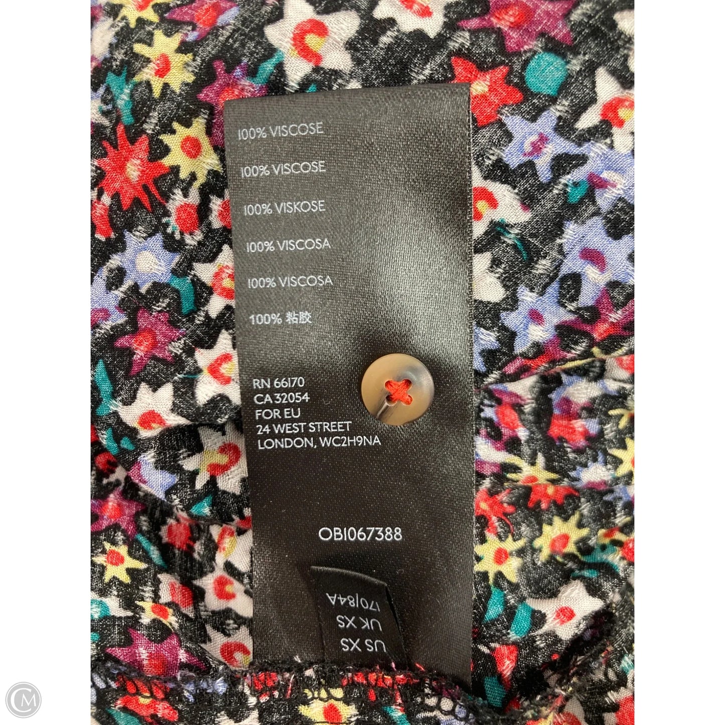 Top Short Sleeve By Maeve In Black & Red, Size: Xs