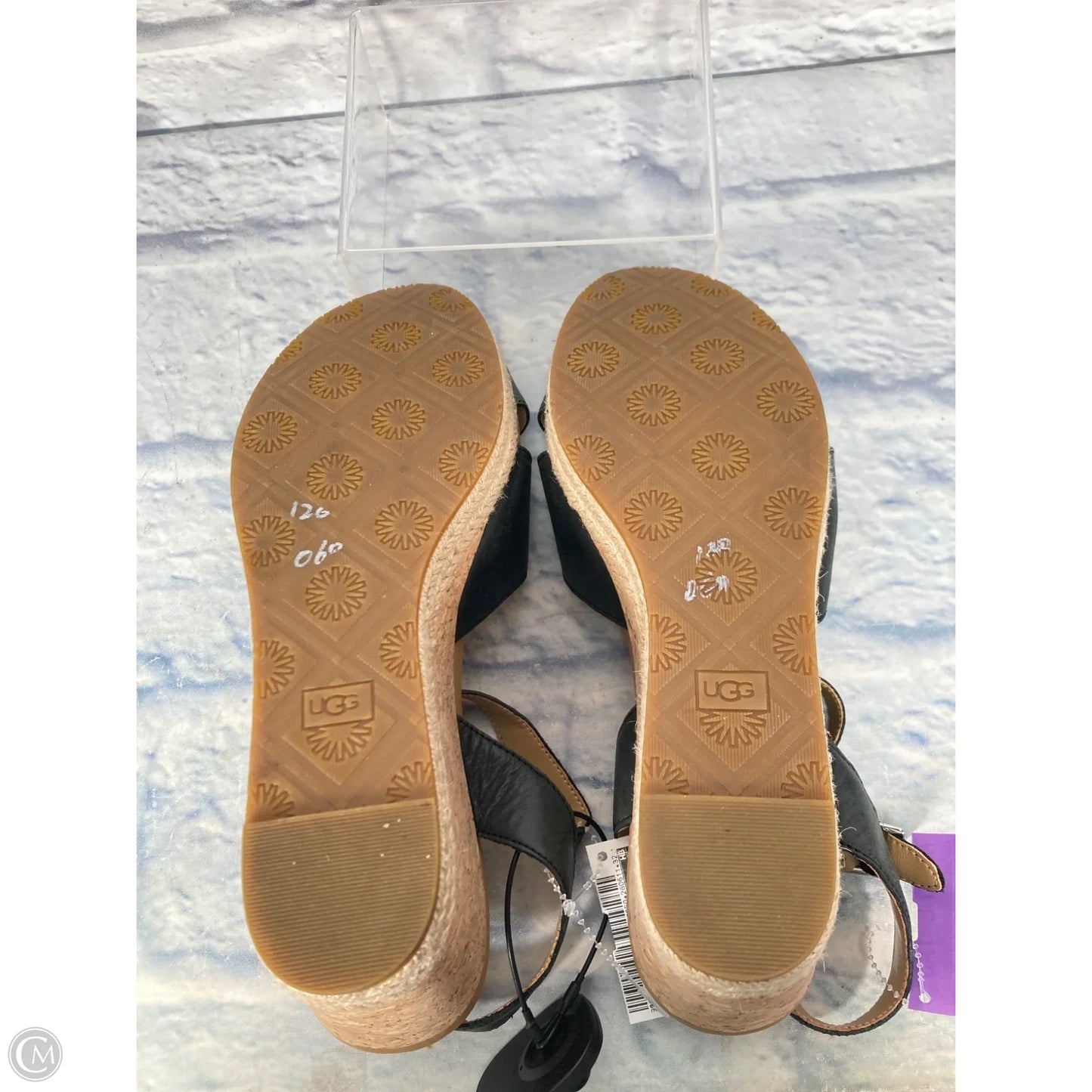 Sandals Designer By Ugg In Beige, Size: 10