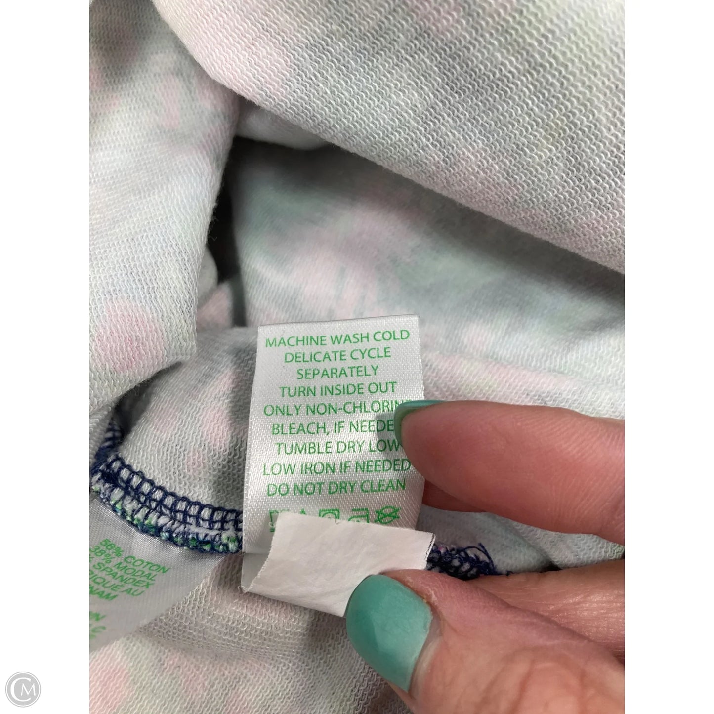 Sweatshirt Designer By Lilly Pulitzer In Blue & Green, Size: M
