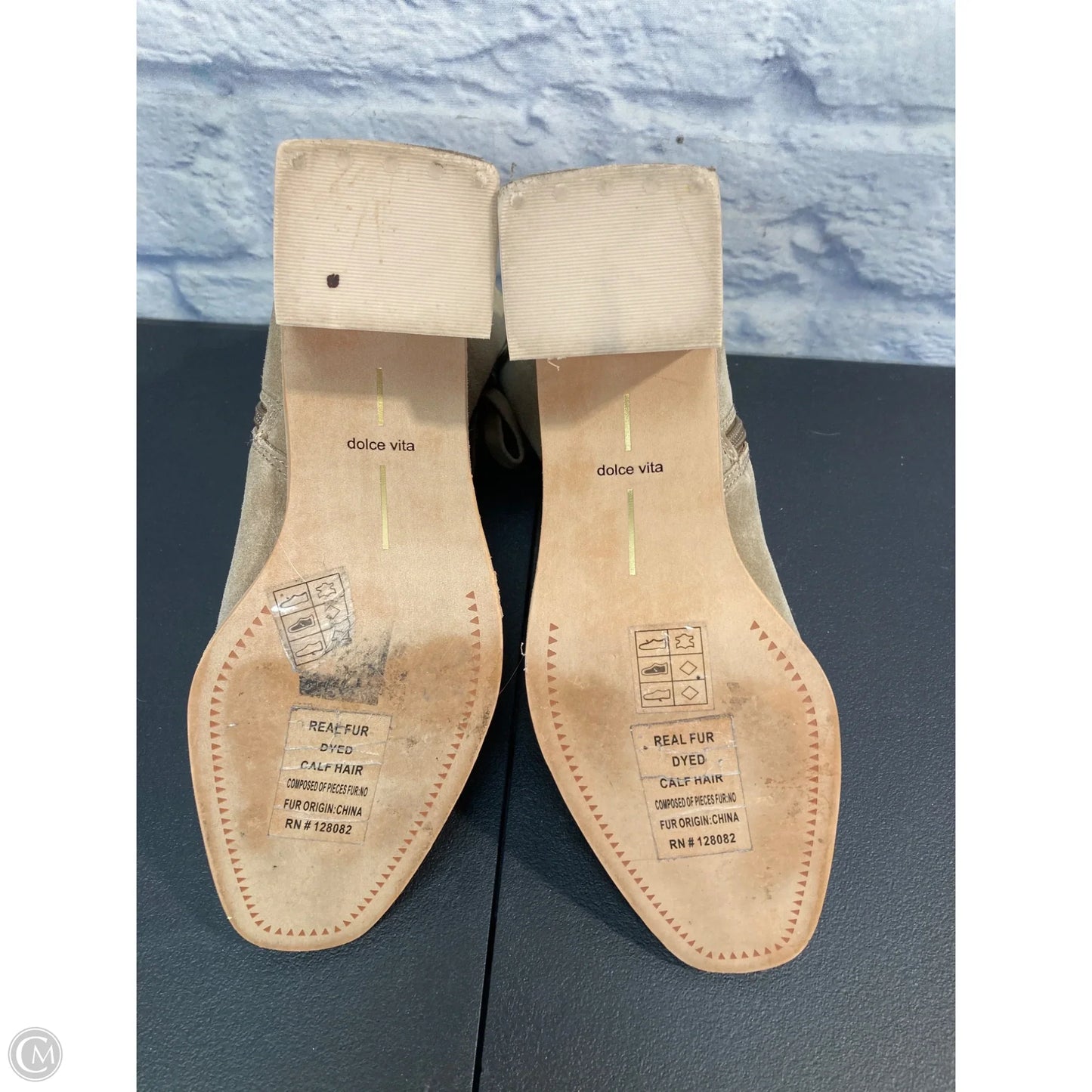 Boots Ankle Heels By Dolce Vita In Tan, Size: 8.5