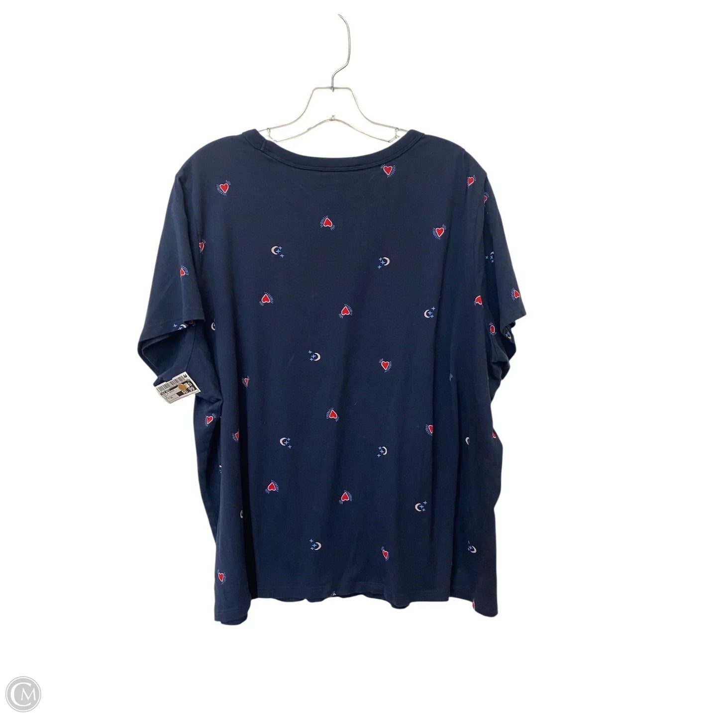 Top Short Sleeve Basic By Old Navy In Navy, Size: 2x