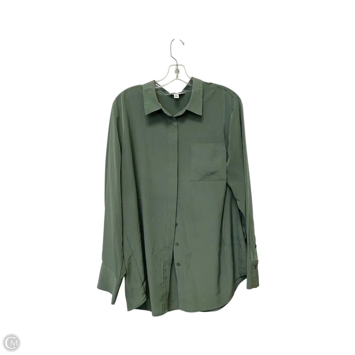 Top Long Sleeve By Nine West In Green, Size: 2x
