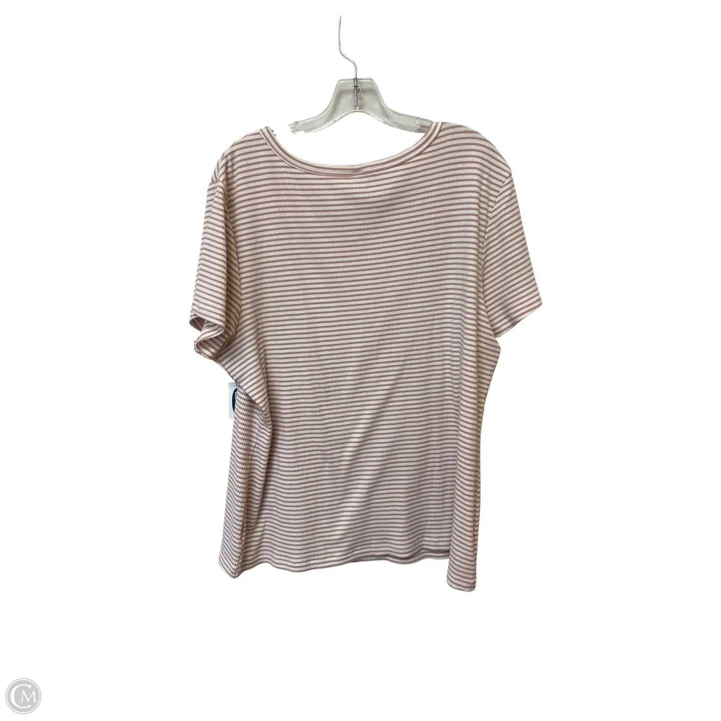 Top Short Sleeve By Old Navy In Pink & Yellow, Size: 2x