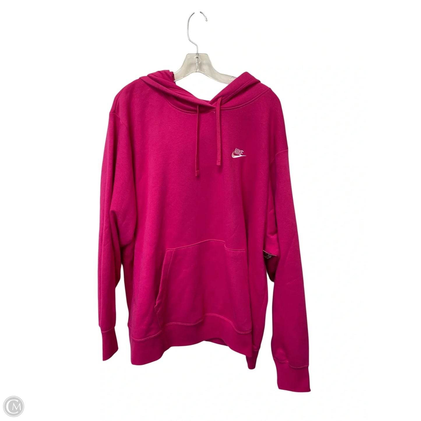 Sweatshirt Hoodie By Nike Apparel In Pink, Size: 3x