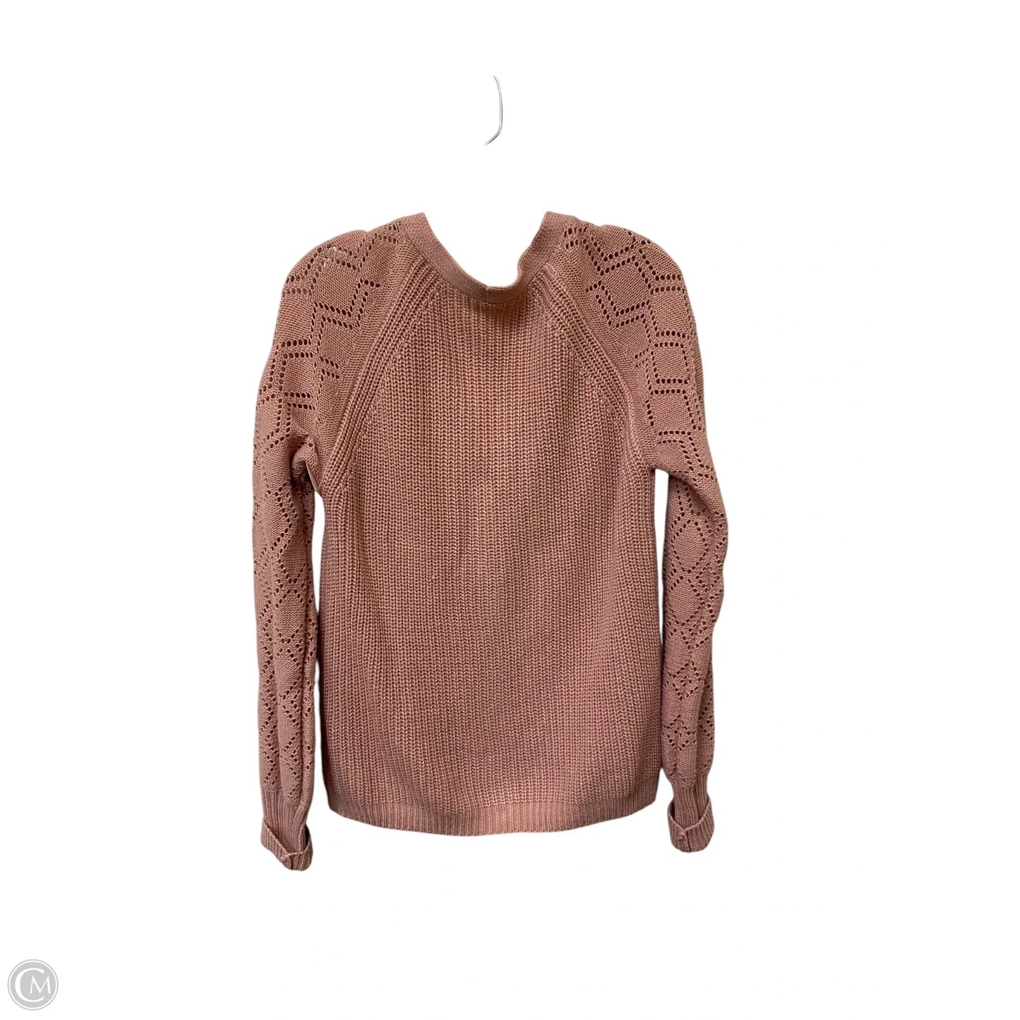 Sweater Cardigan By Clothes Mentor In Pink, Size: M