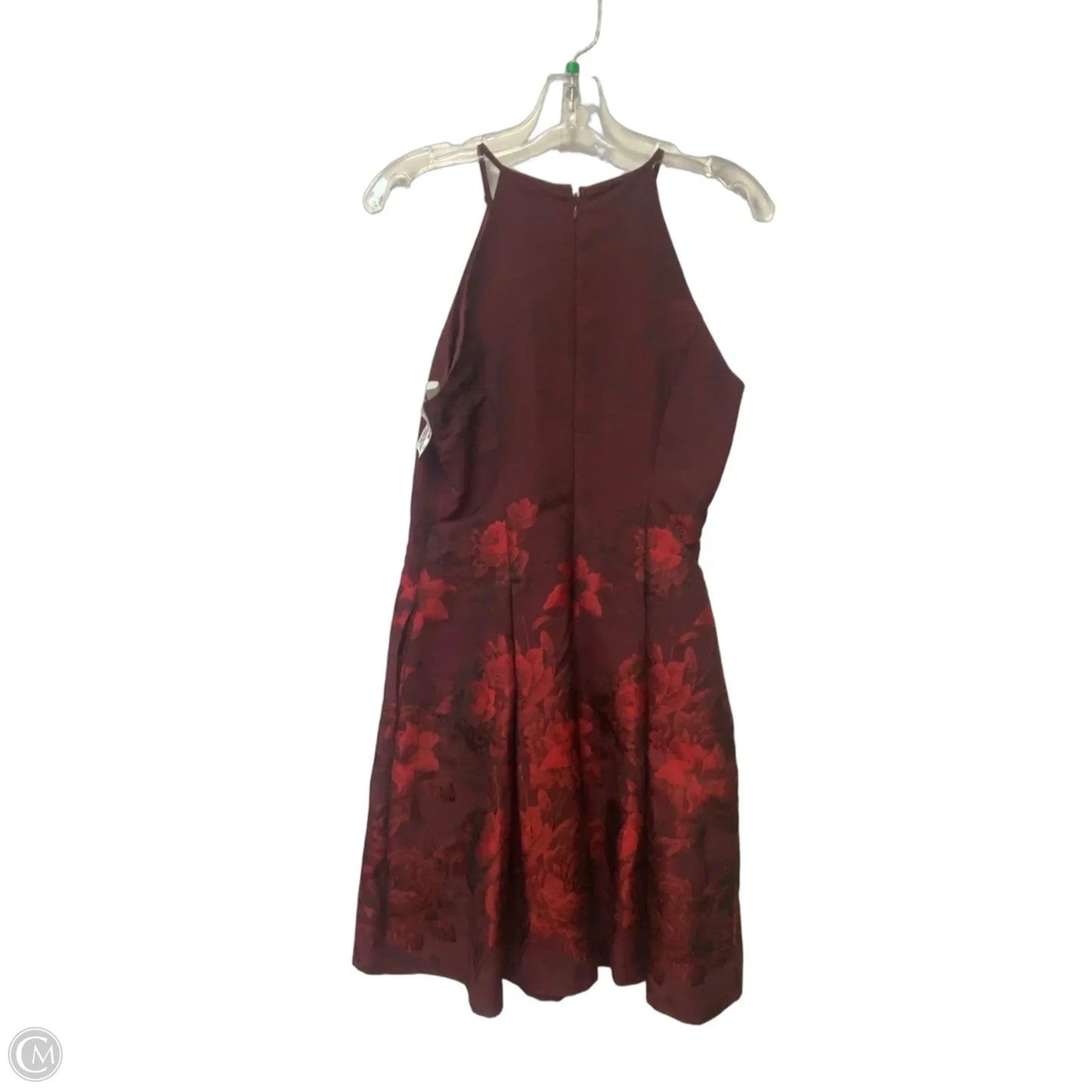 Dress Party Midi By White House Black Market In Maroon, Size: 0