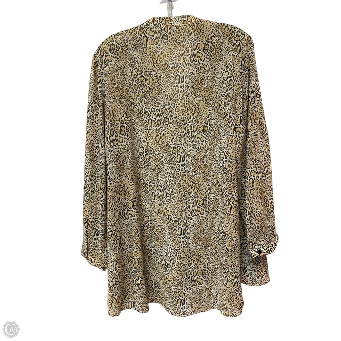 Top Long Sleeve By Chicos In Animal Print, Size: L