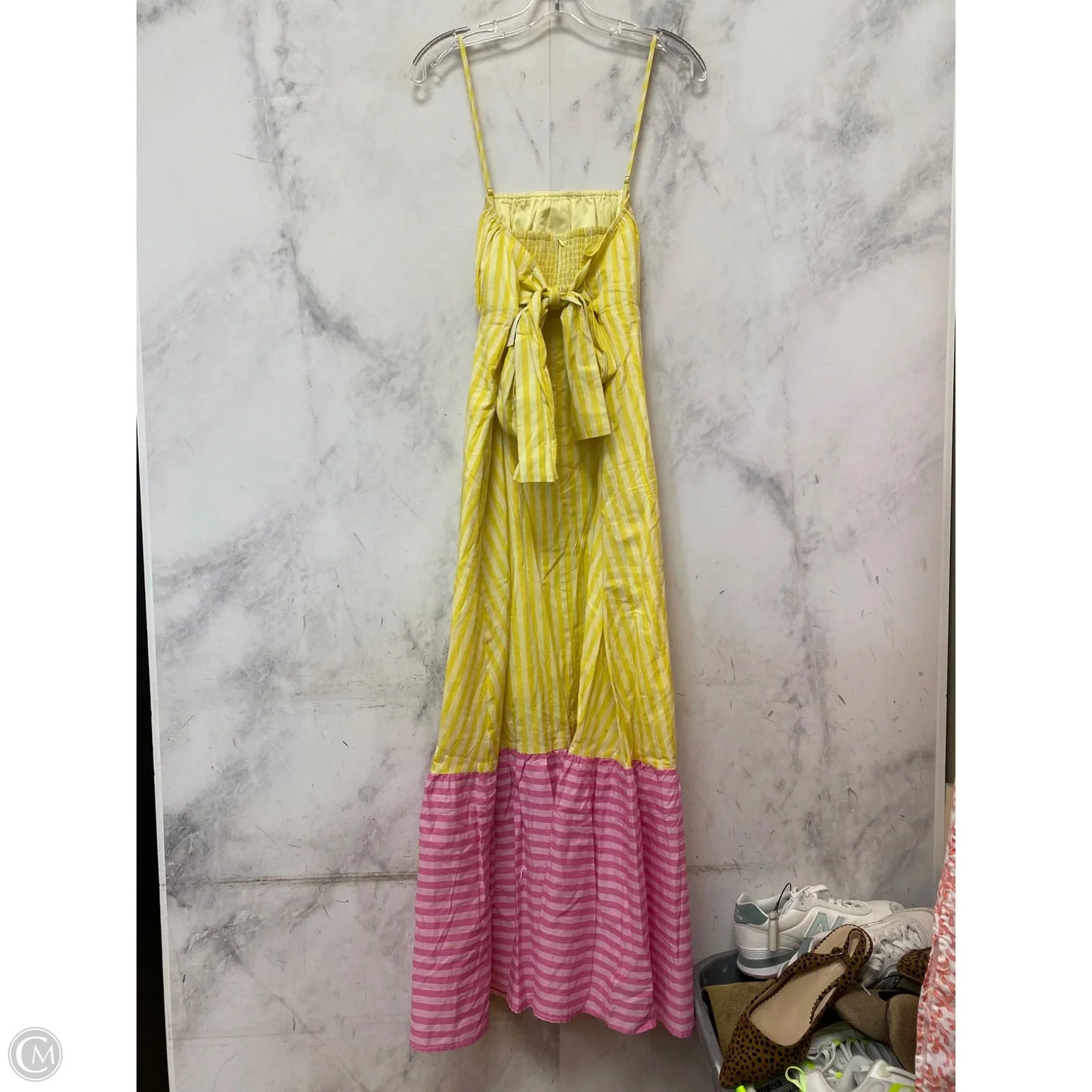 Dress Casual Maxi By Entro In Striped Pattern, Size: L