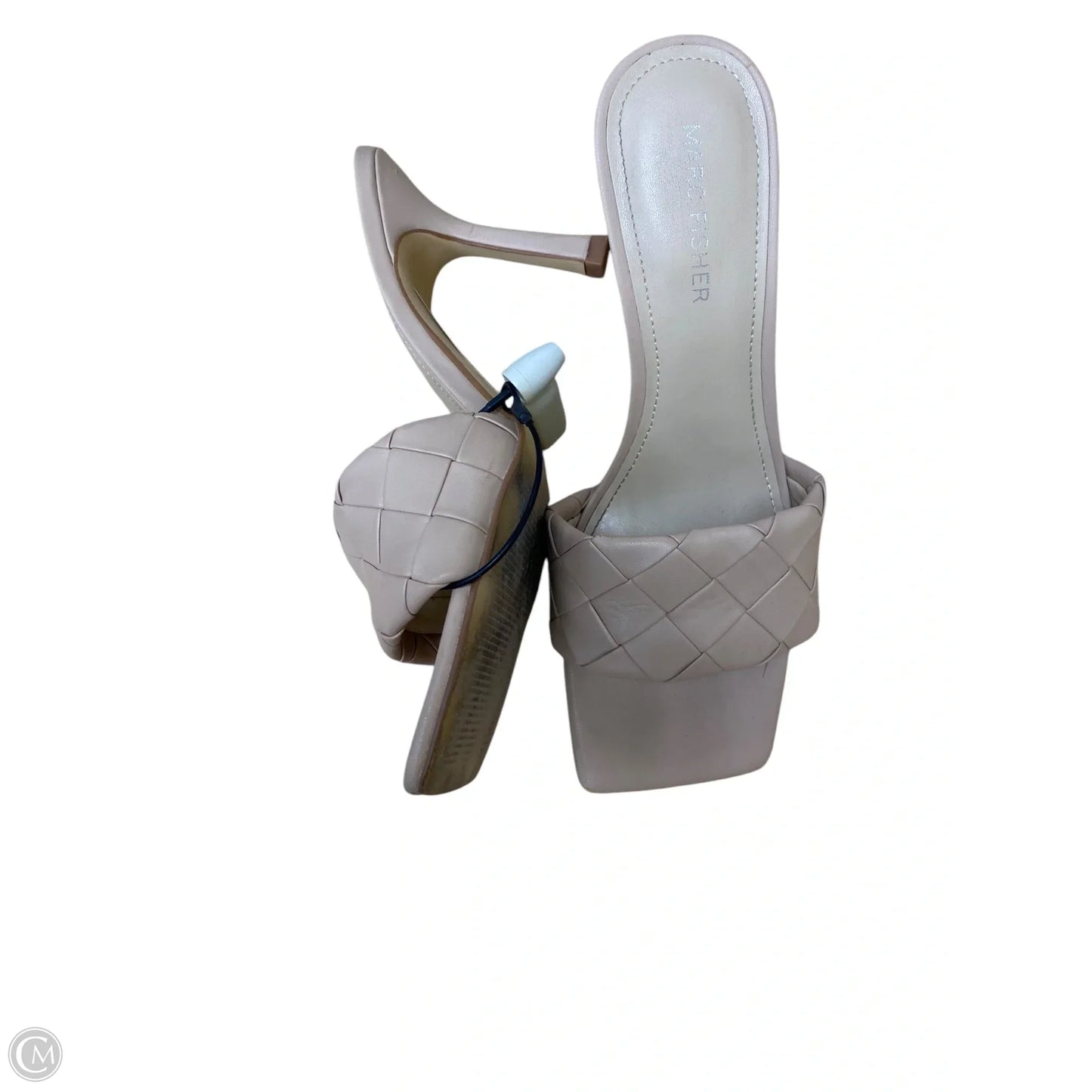 Sandals Heels Stiletto By Marc Fisher In Tan, Size: 8
