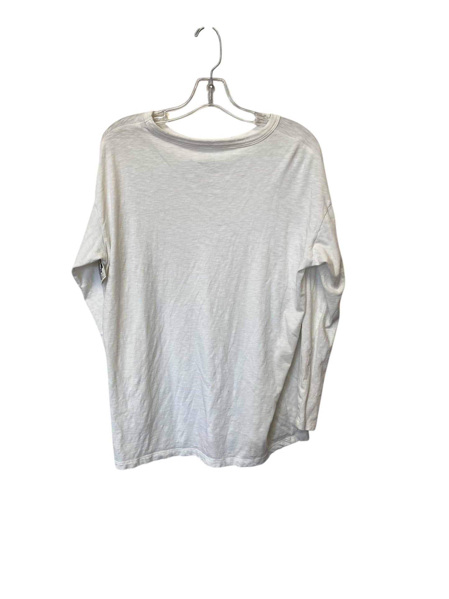 Top Long Sleeve Basic By Aerie In White, Size: Xs