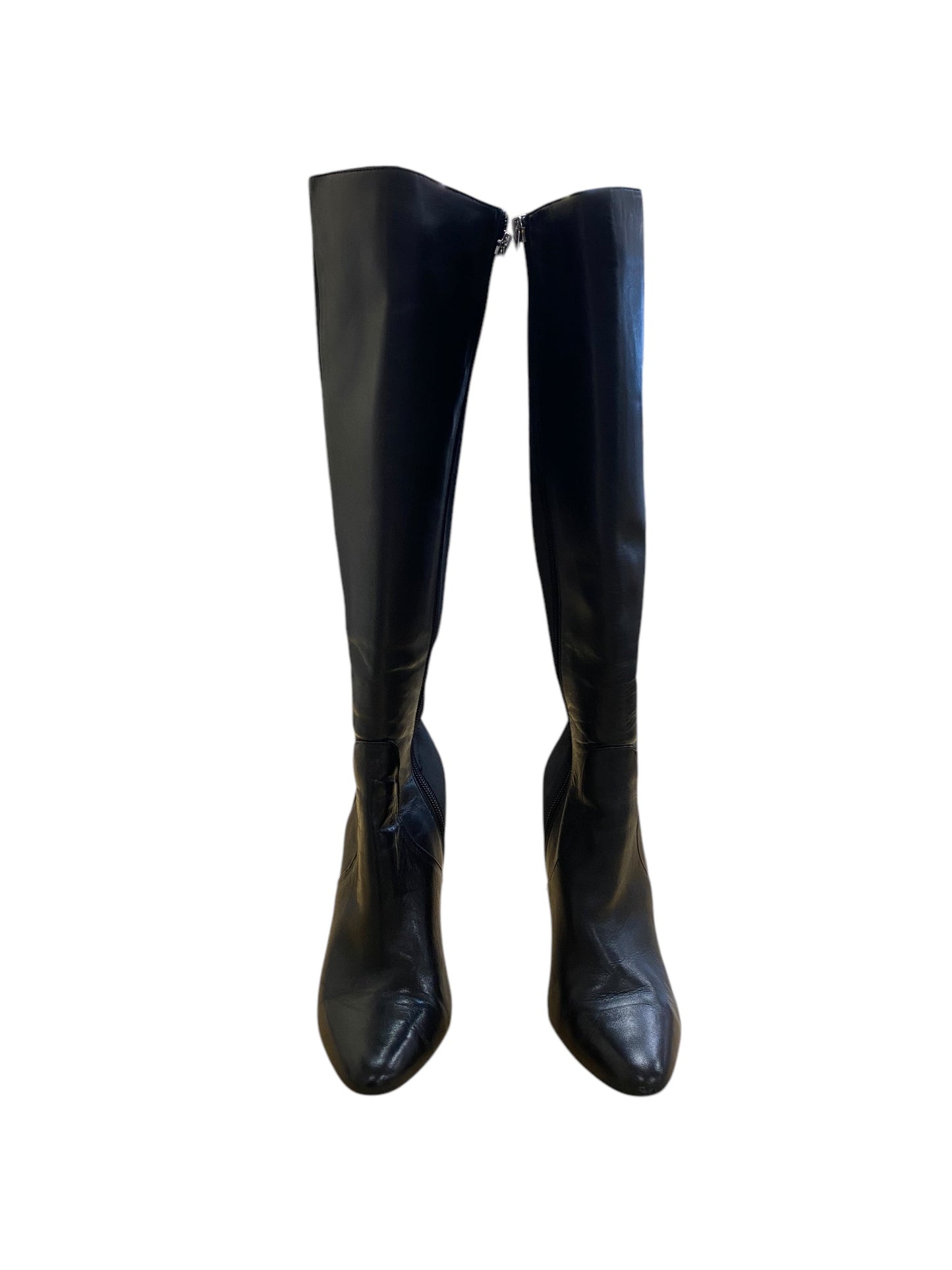Boots Mid-calf Heels By White House Black Market In Black, Size: 7.5