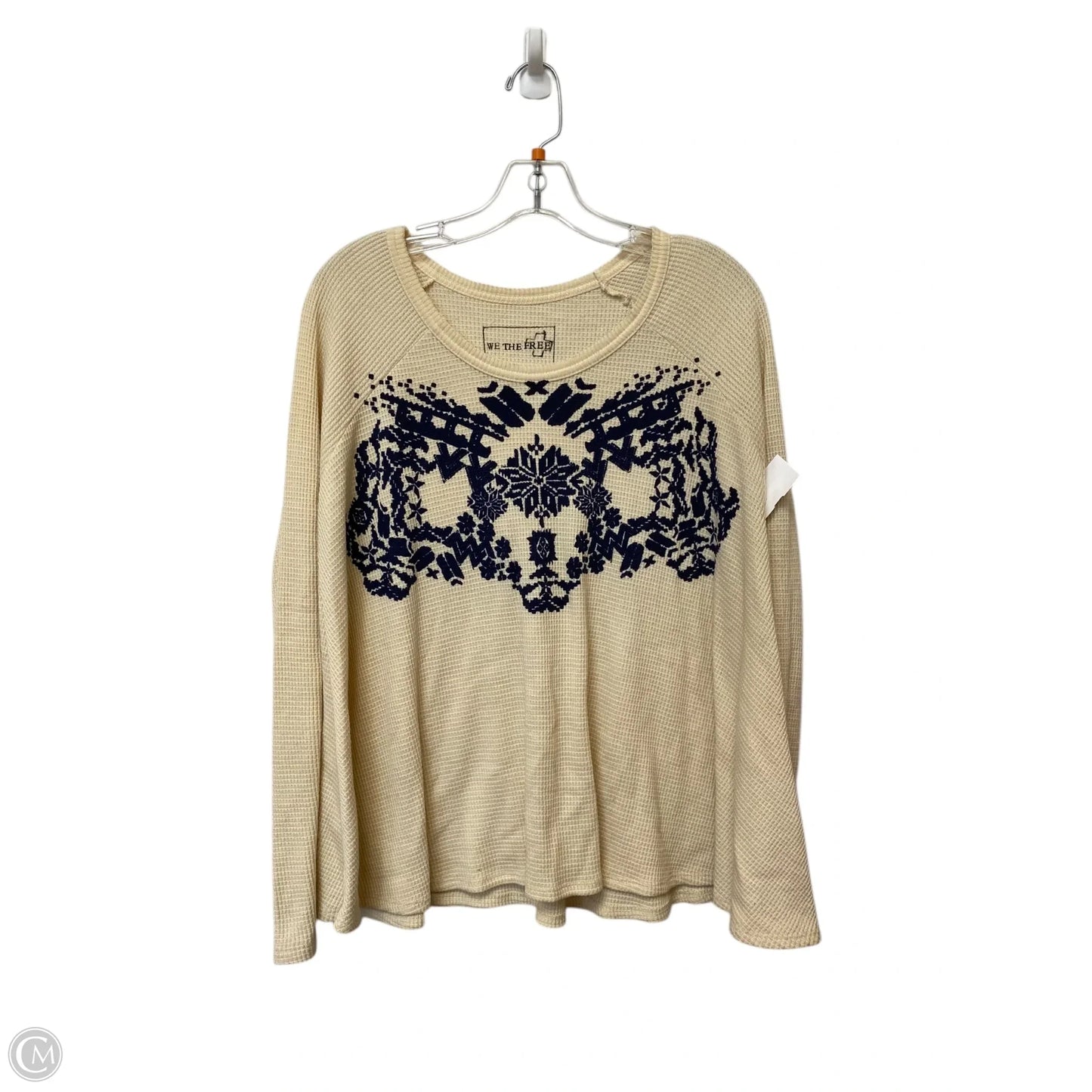 Top Long Sleeve By We The Free In Cream, Size: M