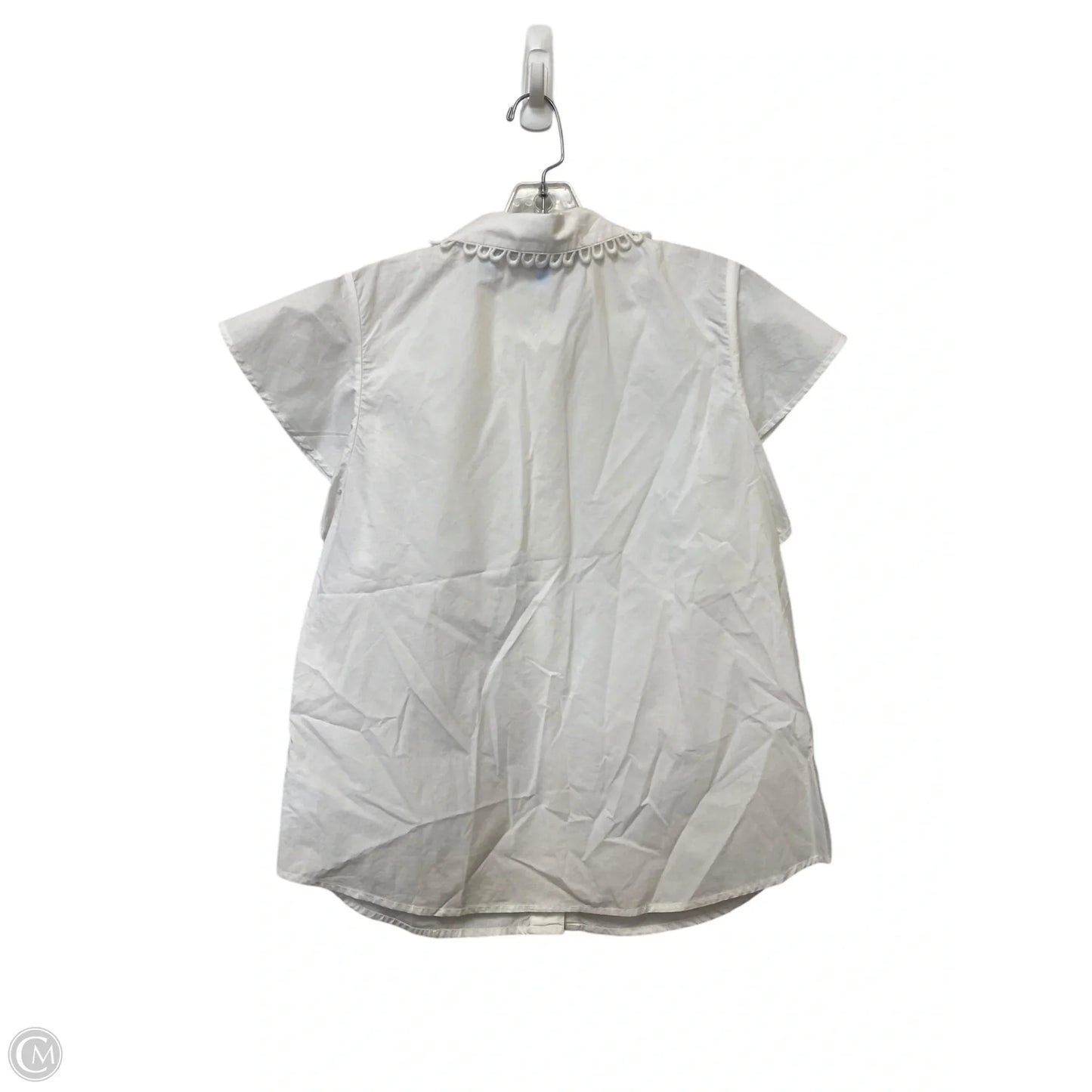 Top Short Sleeve By Draper James In White, Size: 10