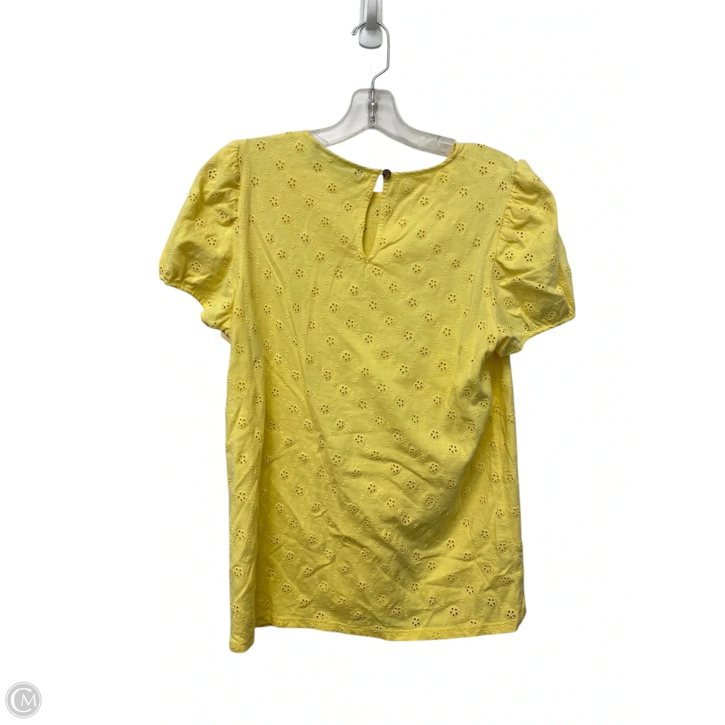 Top Short Sleeve By Draper James In Yellow, Size: M