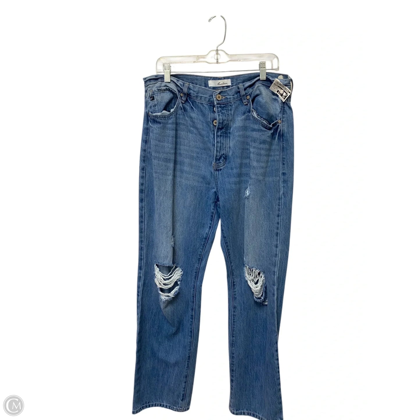 Jeans Boyfriend By Kancan In Blue Denim, Size: 14
