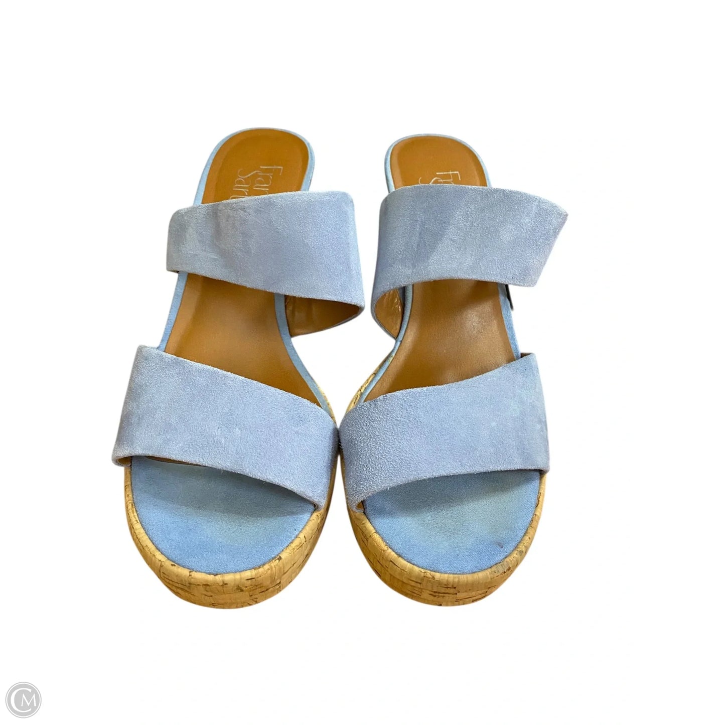 Sandals Heels Wedge By Franco Sarto In Blue, Size: 8