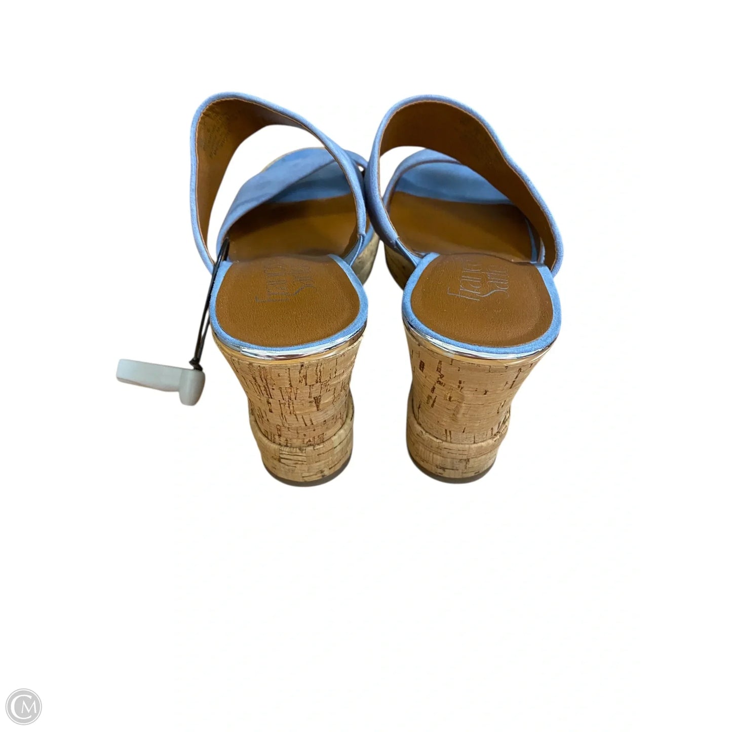Sandals Heels Wedge By Franco Sarto In Blue, Size: 8