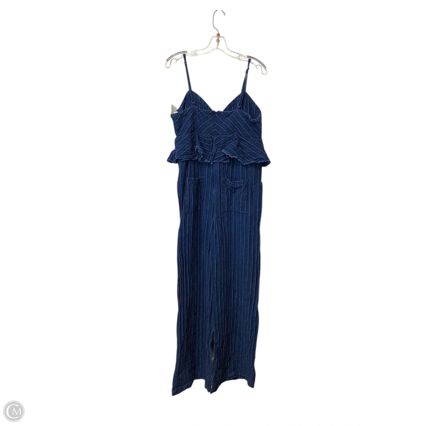 Jumpsuit By Anthropologie In Blue Denim, Size: L