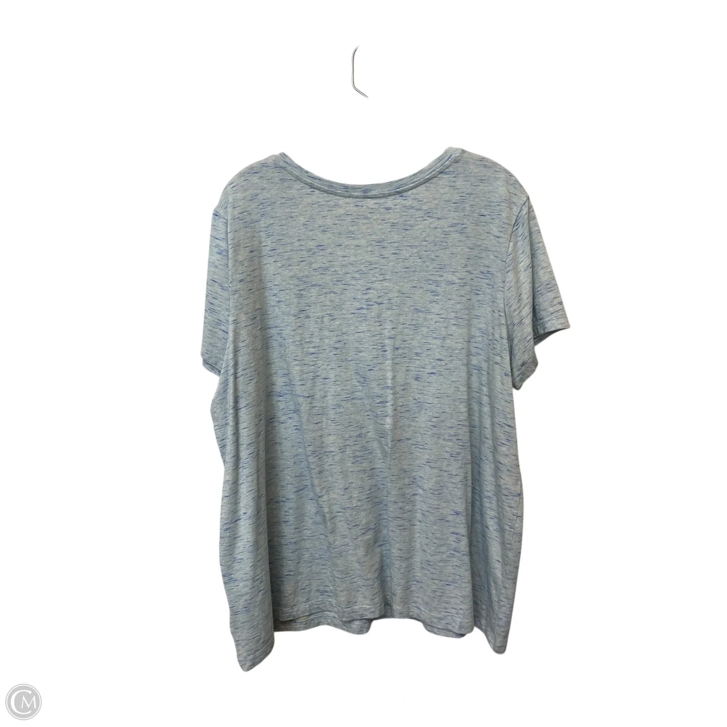 Top Short Sleeve Basic By Eddie Bauer In Blue, Size: 3x