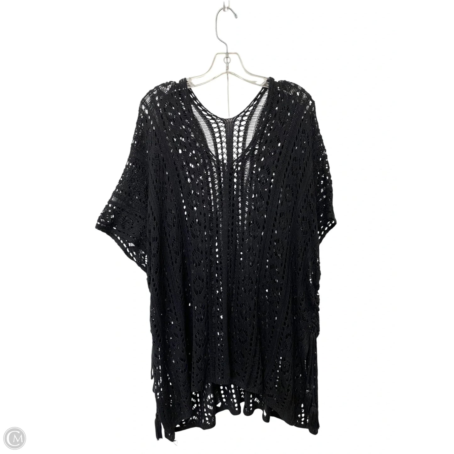 Swimwear Cover-up By Clothes Mentor In Black, Size: L