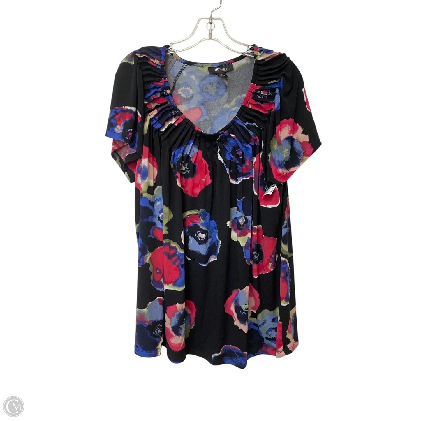 Top Short Sleeve Basic By Style And Company In Multi-colored, Size: 2x