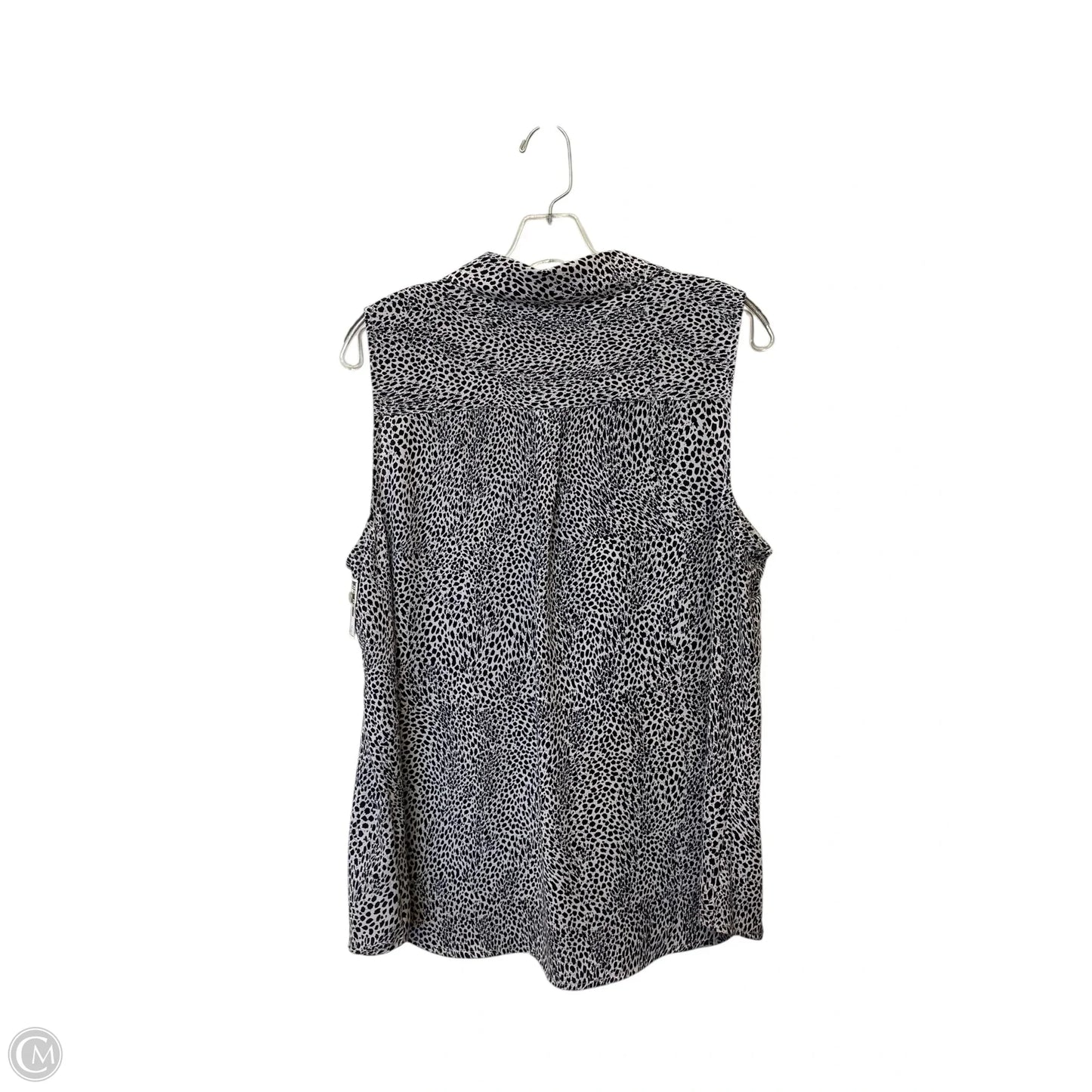 Top Sleeveless By Apt 9 In Animal Print, Size: Xl