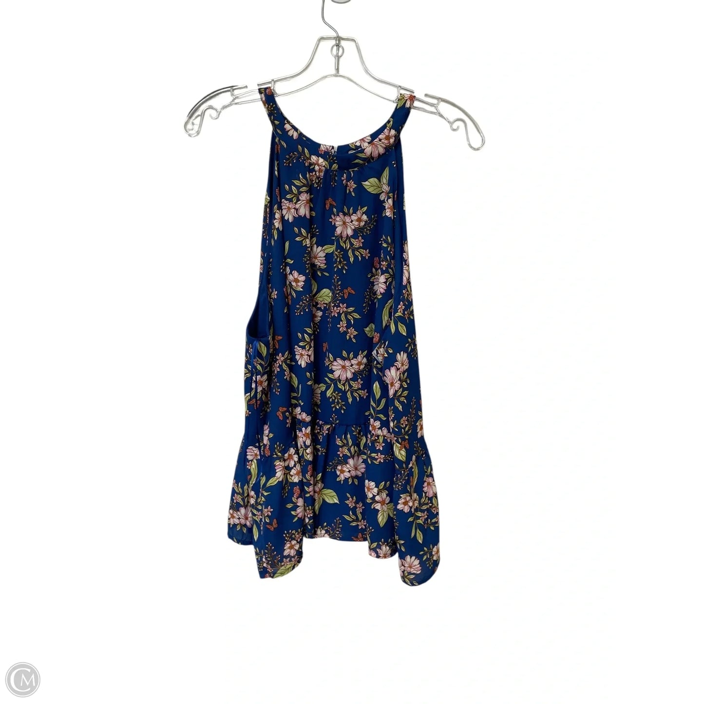 Top Sleeveless By Cmf In Blue, Size: 2x