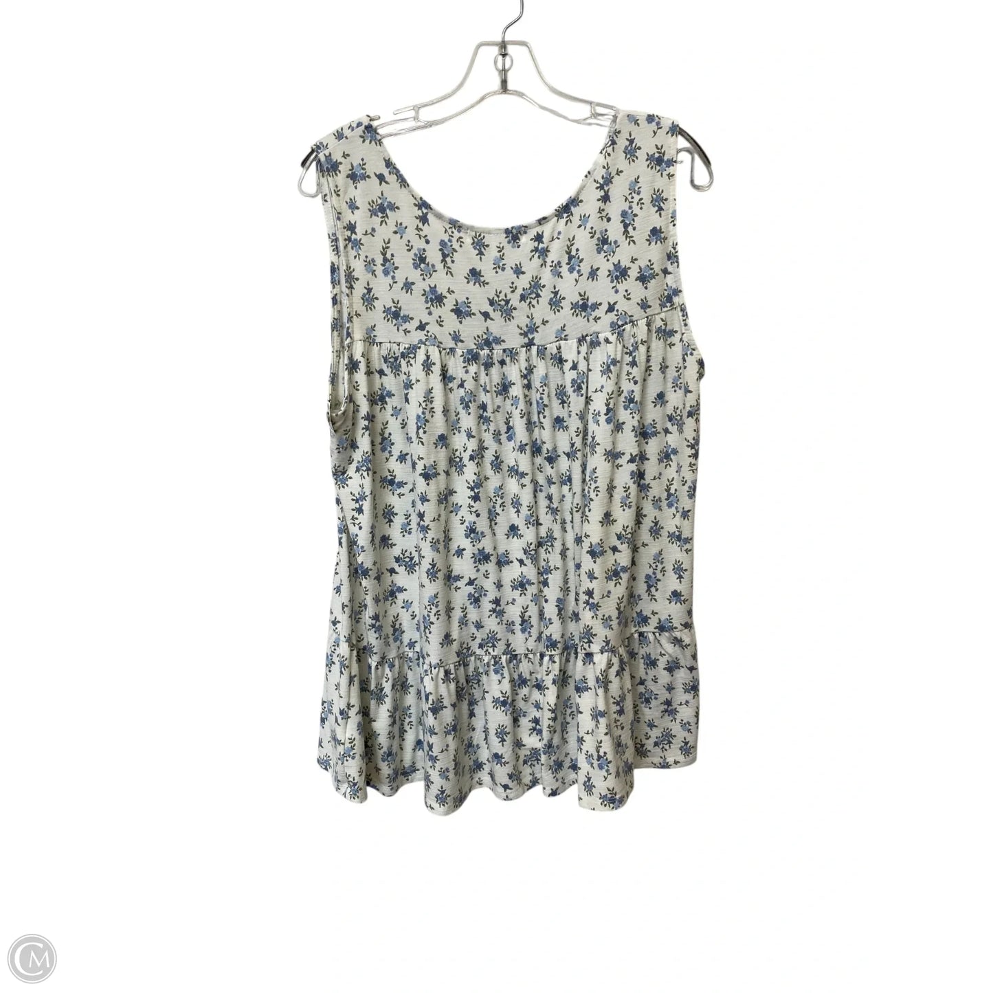 Top Sleeveless By Cmf In Floral Print, Size: 2x