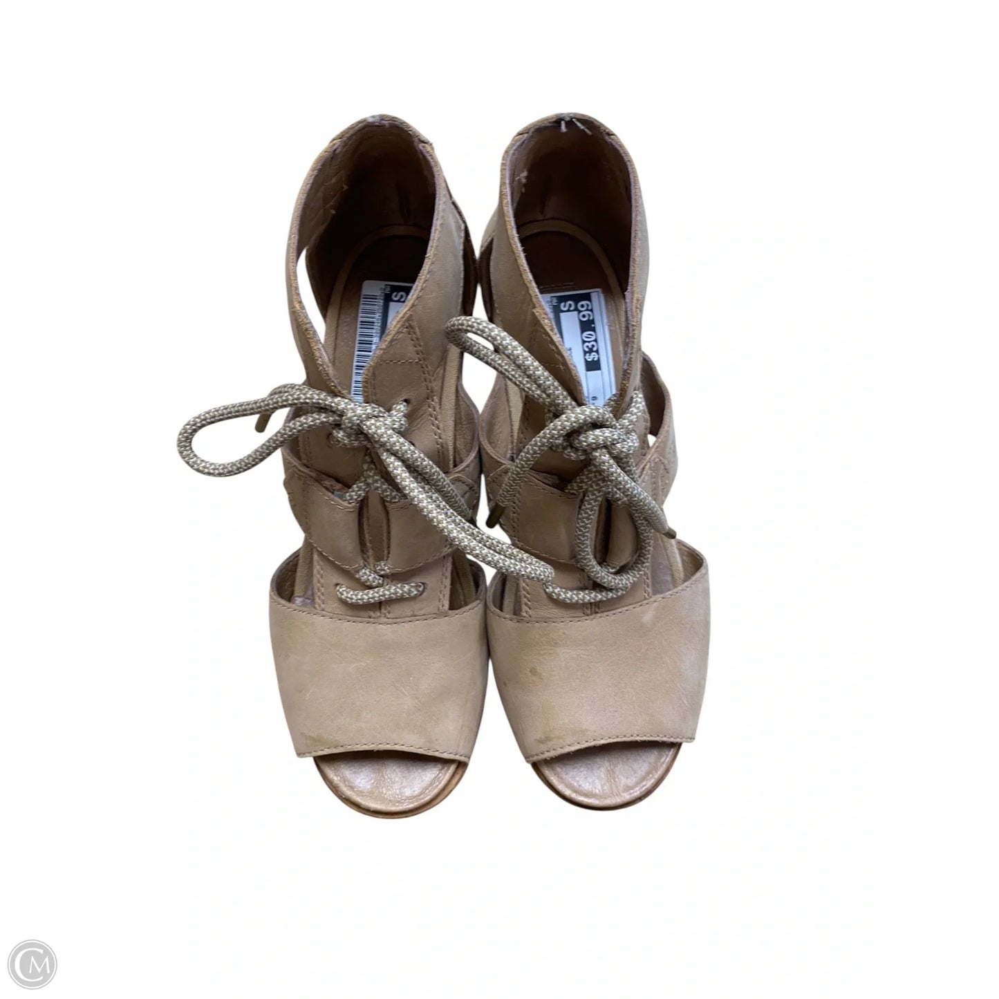 Shoes Heels Wedge By Sorel In Tan, Size: 9