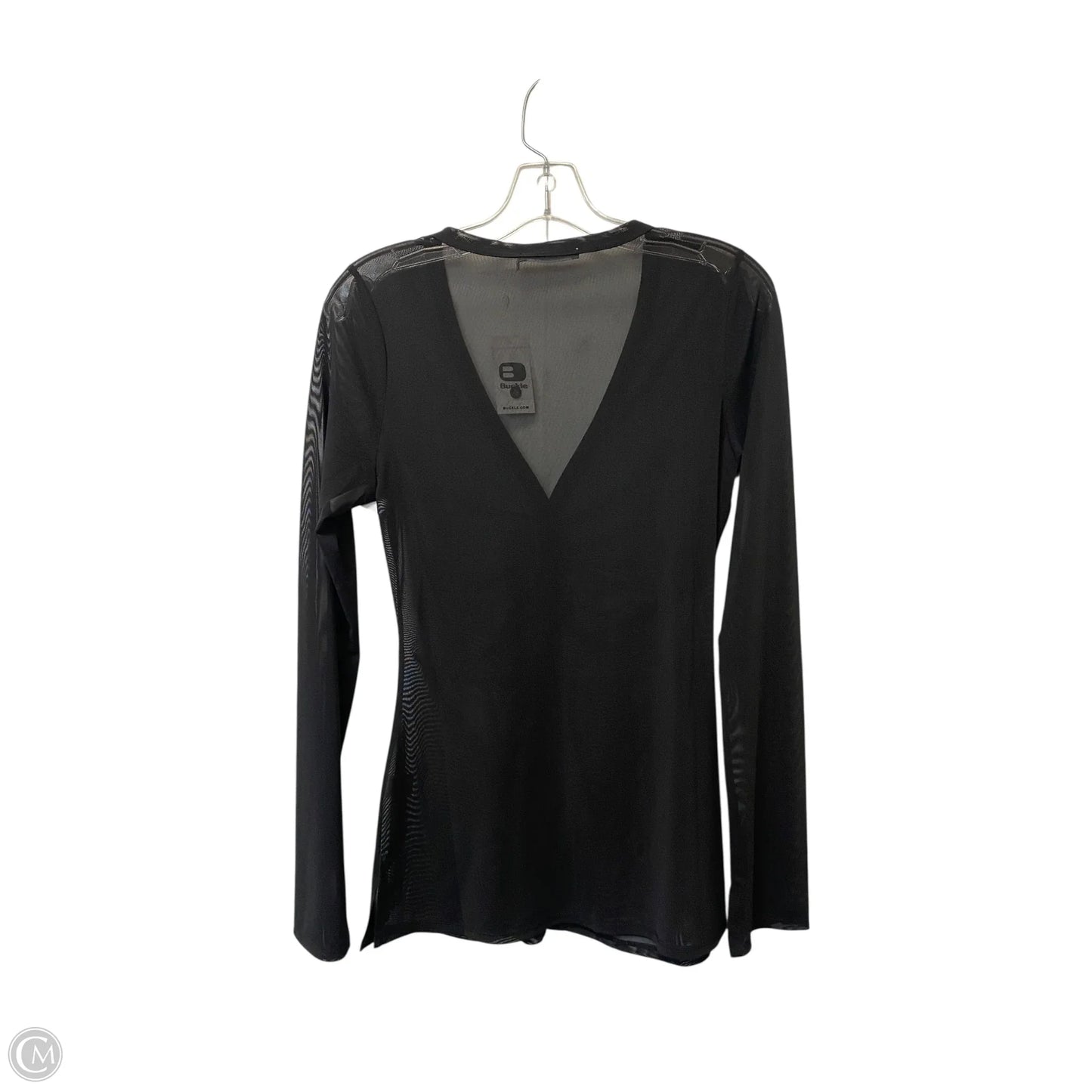 Top Long Sleeve By Bke In Black, Size: M