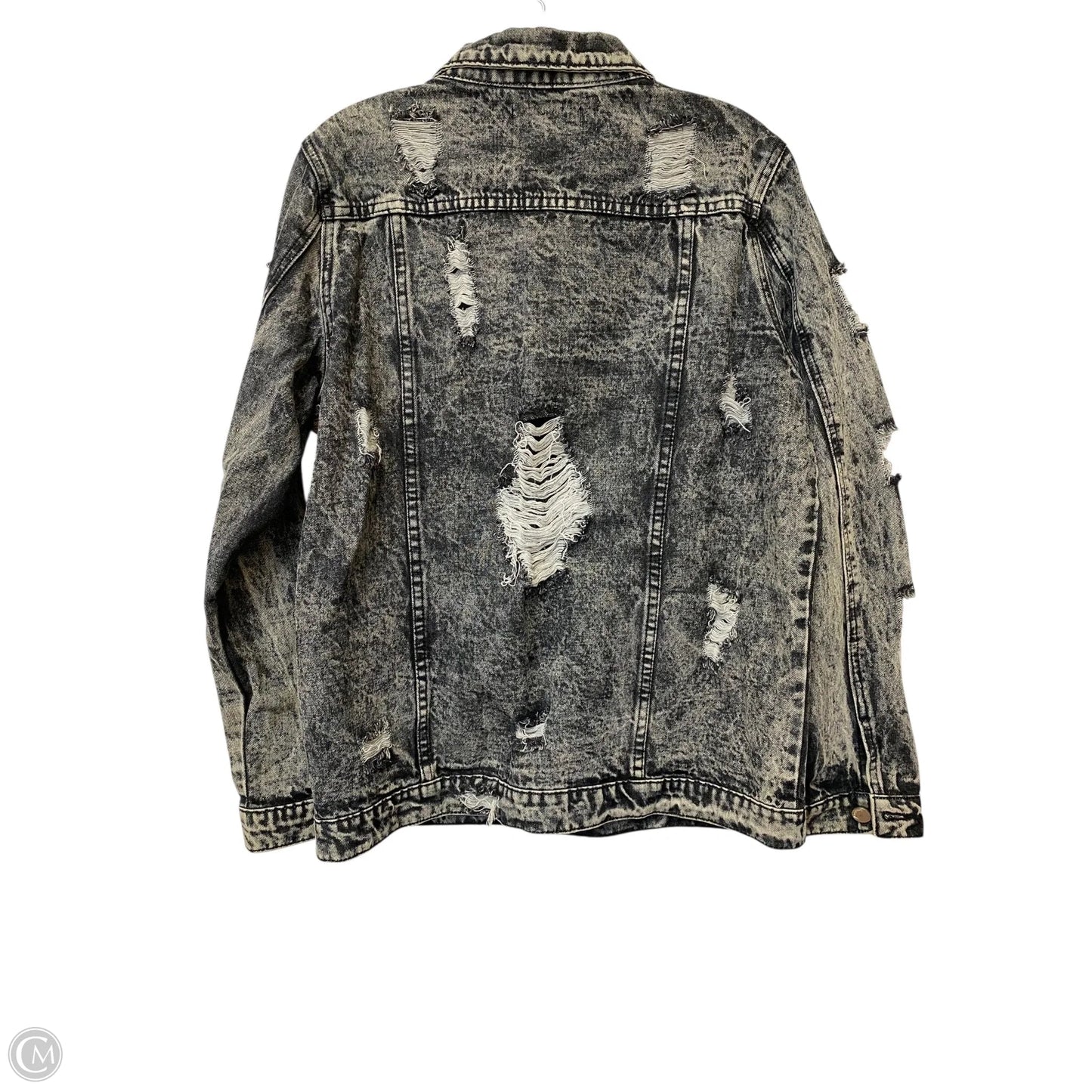 Jacket Denim By Cme In Black, Size: L
