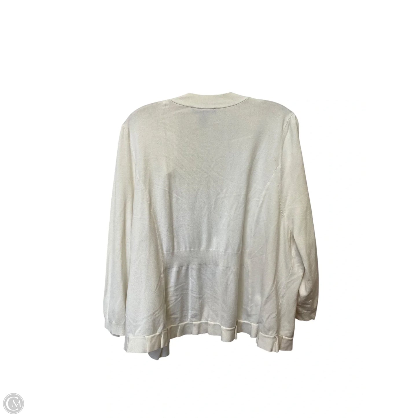 Cardigan By Inc In Cream, Size: 3x