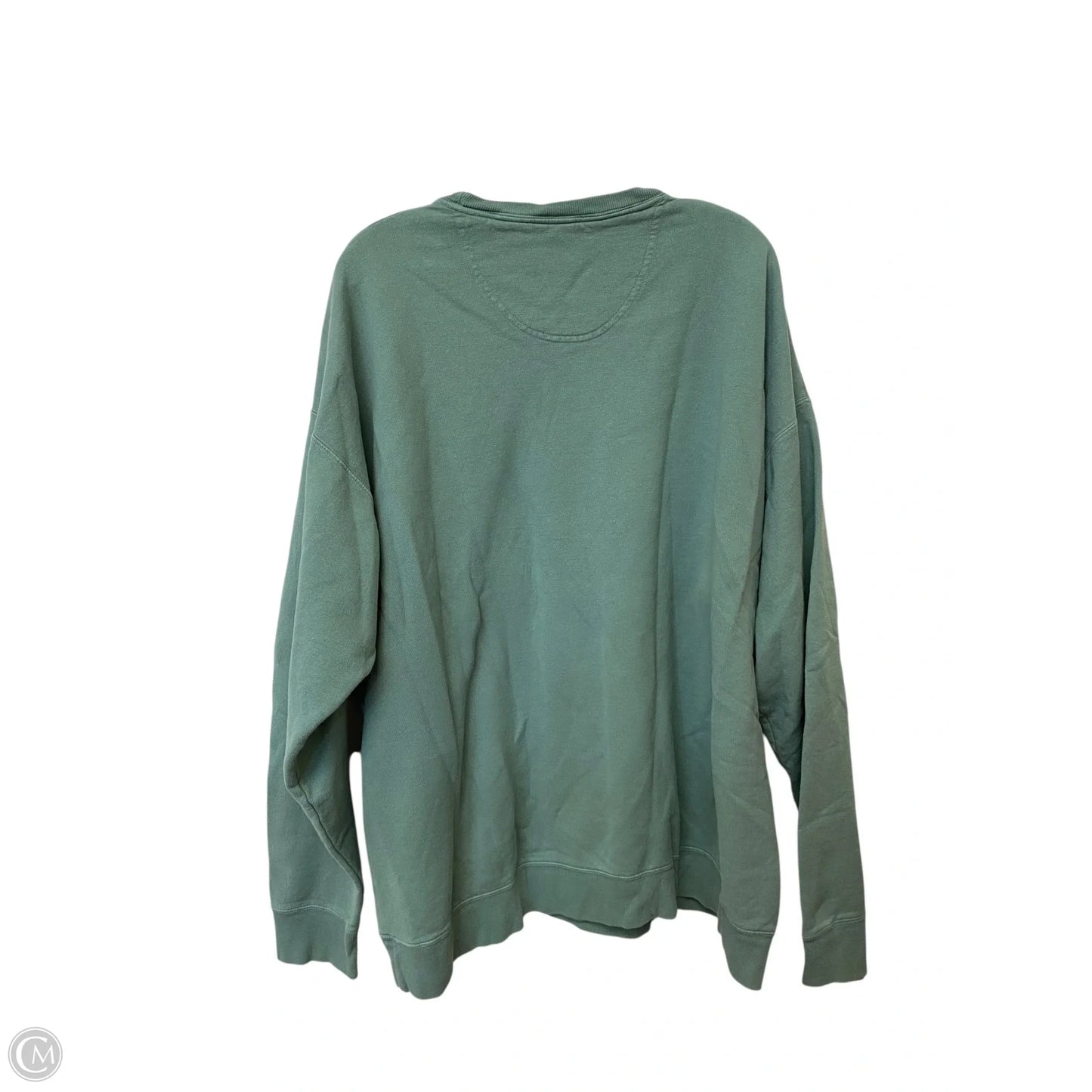 Sweatshirt Crewneck By Clothes Mentor In Green, Size: 2x