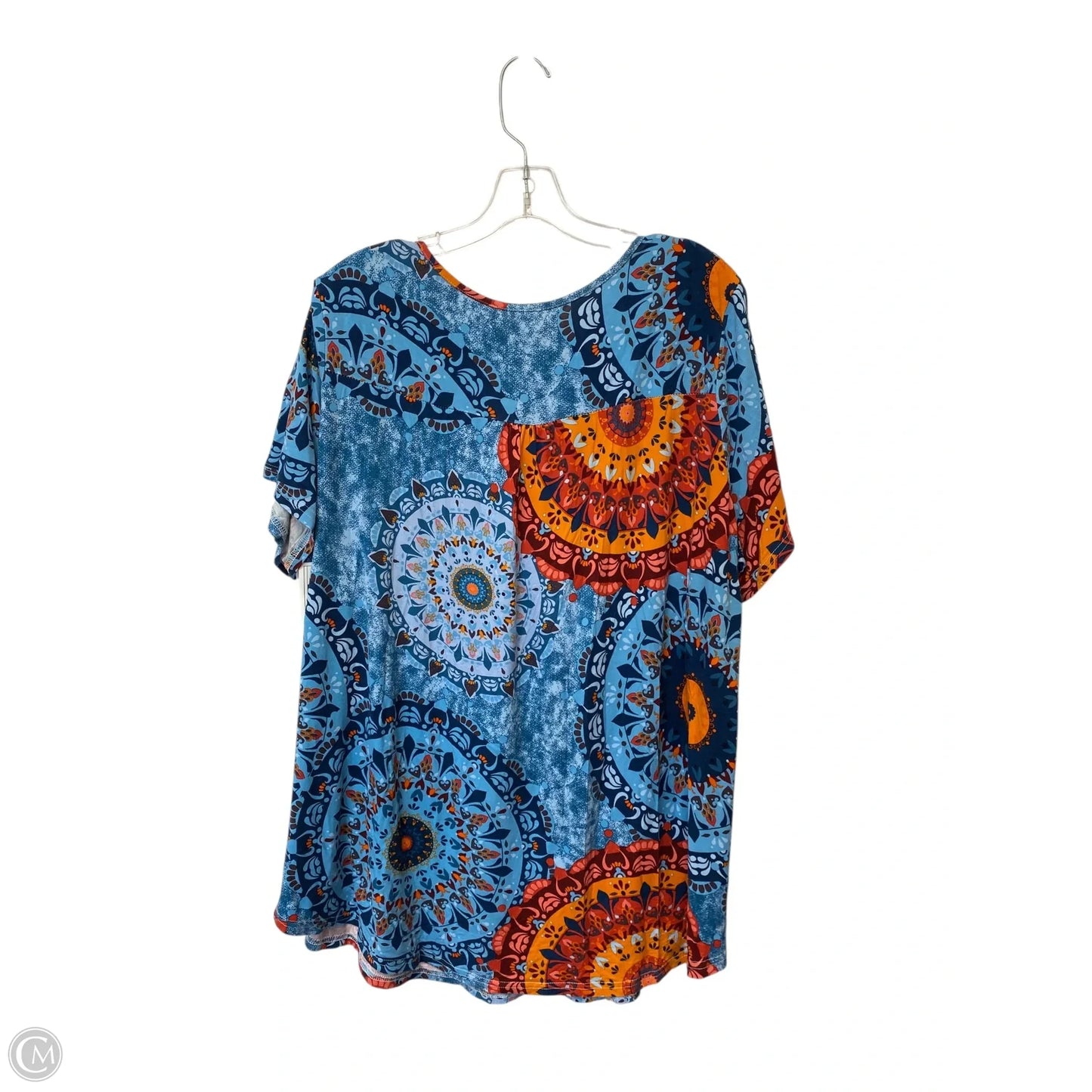 Top Short Sleeve By Cmf In Multi-colored, Size: 4x