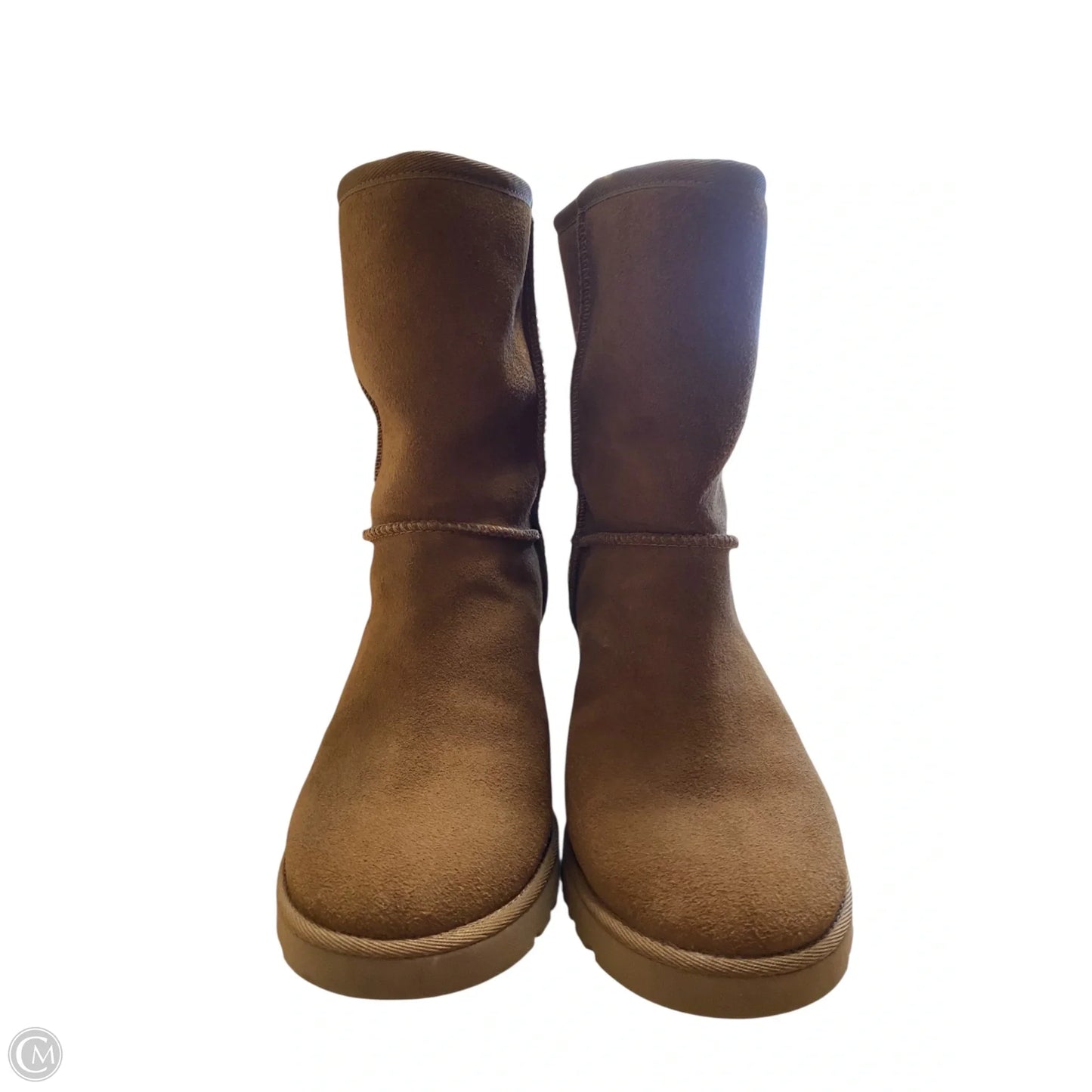 Boots Designer By Ugg In Brown, Size: 6.5