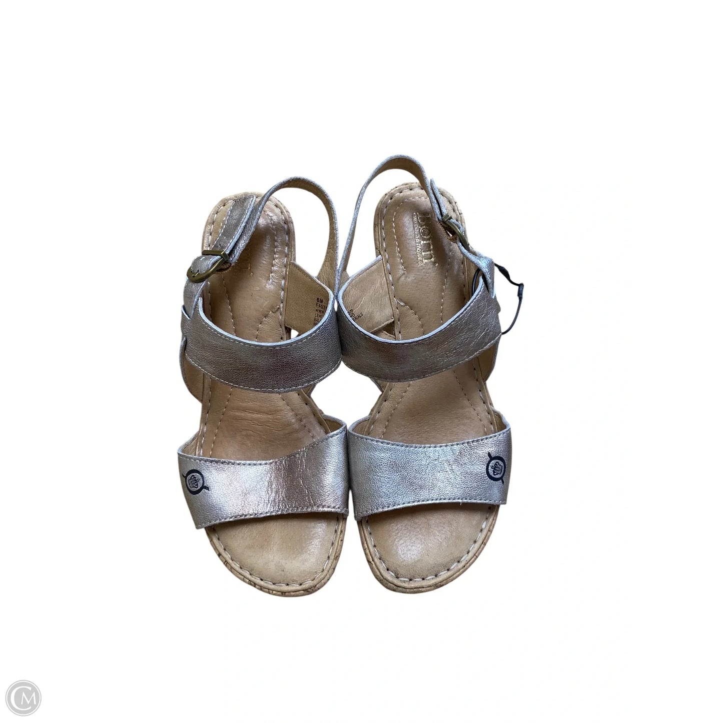 Shoes Heels Wedge By Born In Gold, Size: 6