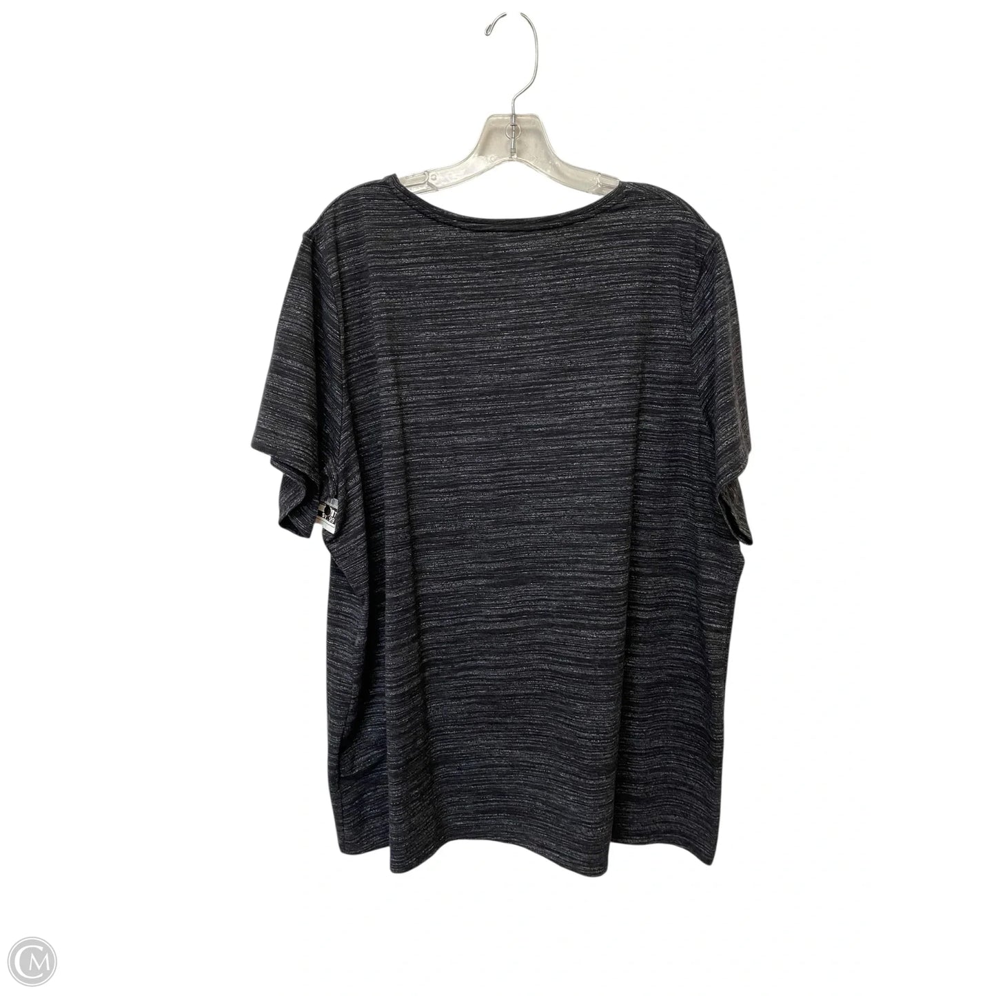 Top Short Sleeve Basic By Croft And Barrow In Black, Size: 2x