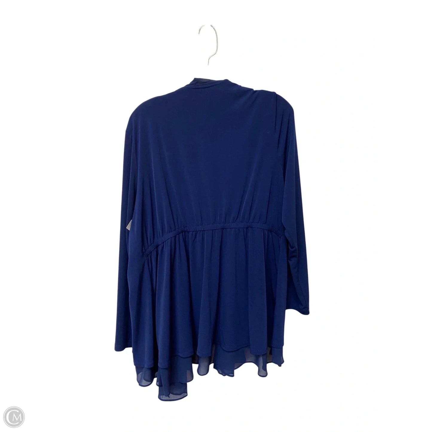 Cardigan By Susan Graver In Blue, Size: L